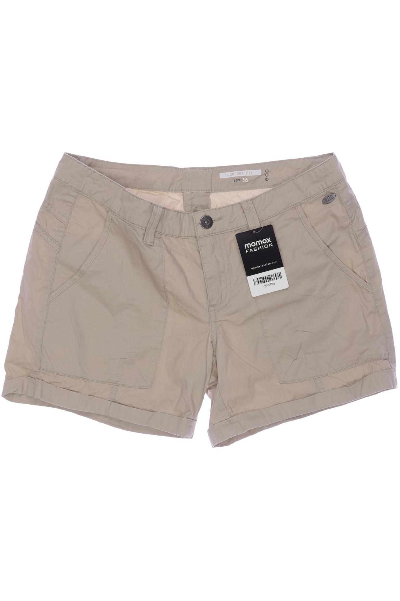 

edc by Esprit Damen Shorts, beige, Gr. 36