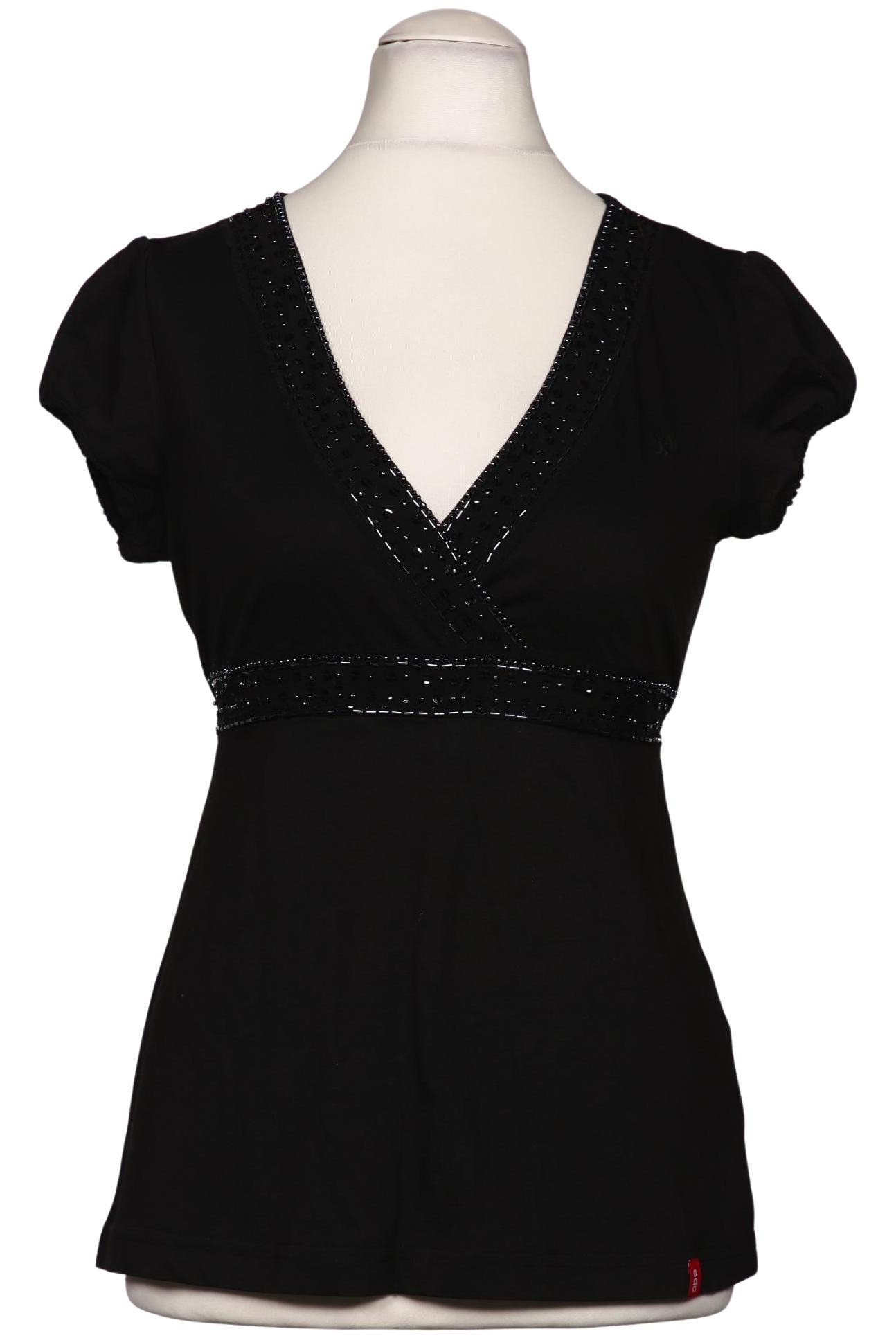 

edc by Esprit Damen T-Shirt, schwarz, Gr. 38