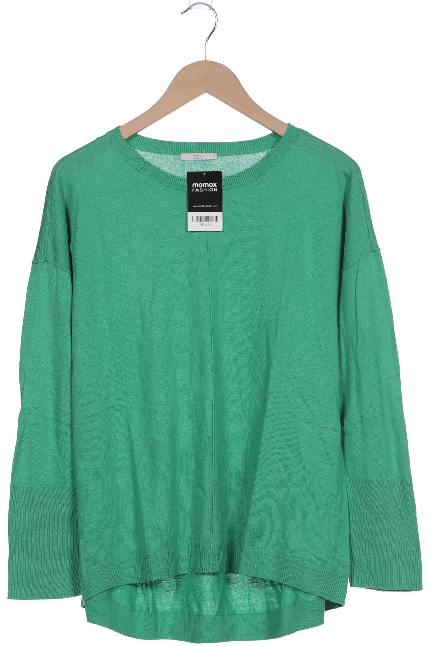 

edc by Esprit Damen Pullover, grün, Gr. 42