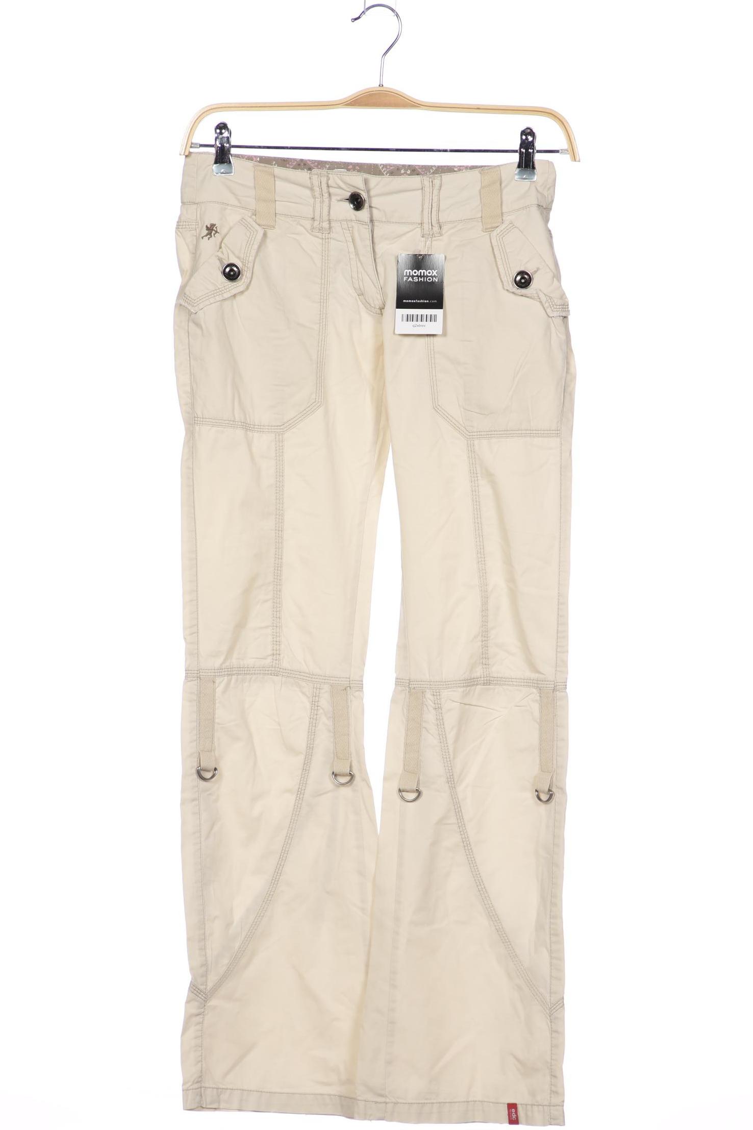

edc by Esprit Damen Stoffhose, beige