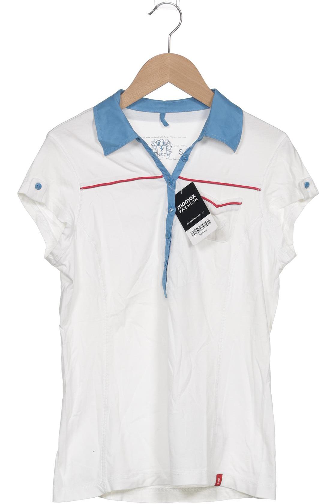 

edc by Esprit Damen Poloshirt, weiß, Gr. 36
