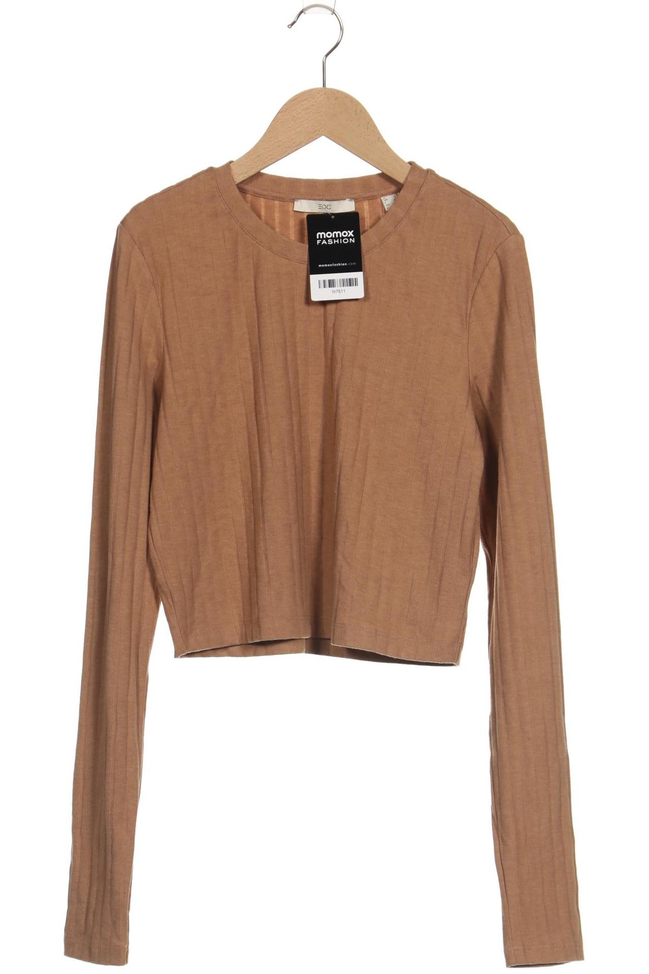 

edc by Esprit Damen Langarmshirt, beige, Gr. 42