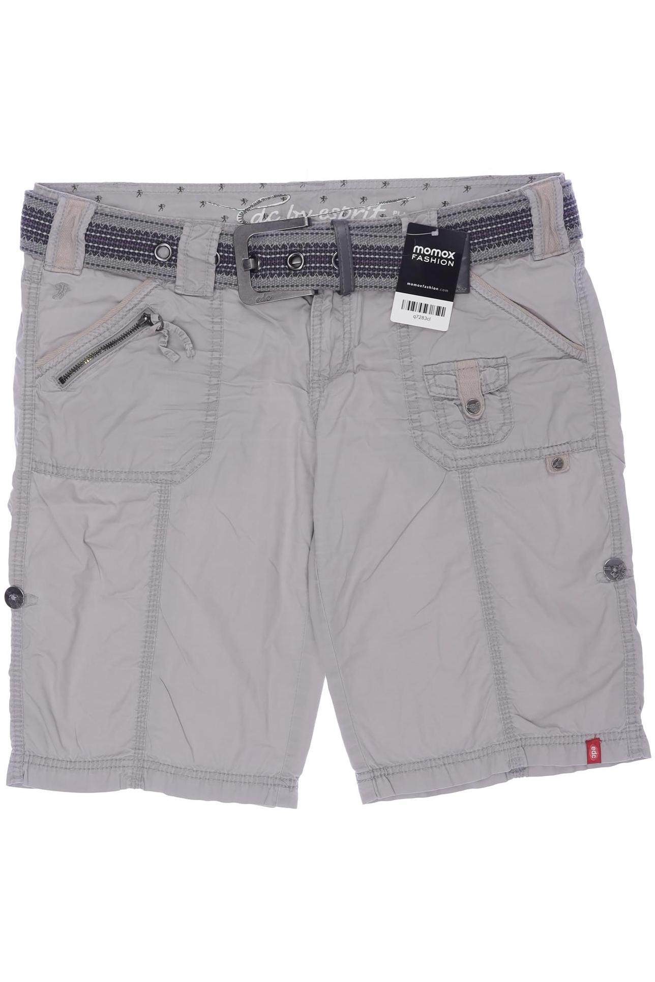 

edc by Esprit Damen Shorts, grau, Gr. 42