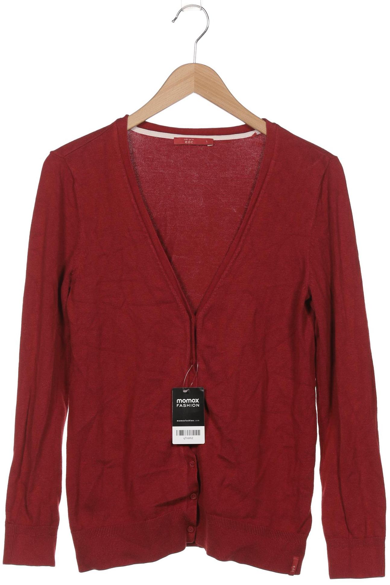 

edc by Esprit Damen Strickjacke, bordeaux, Gr. 42