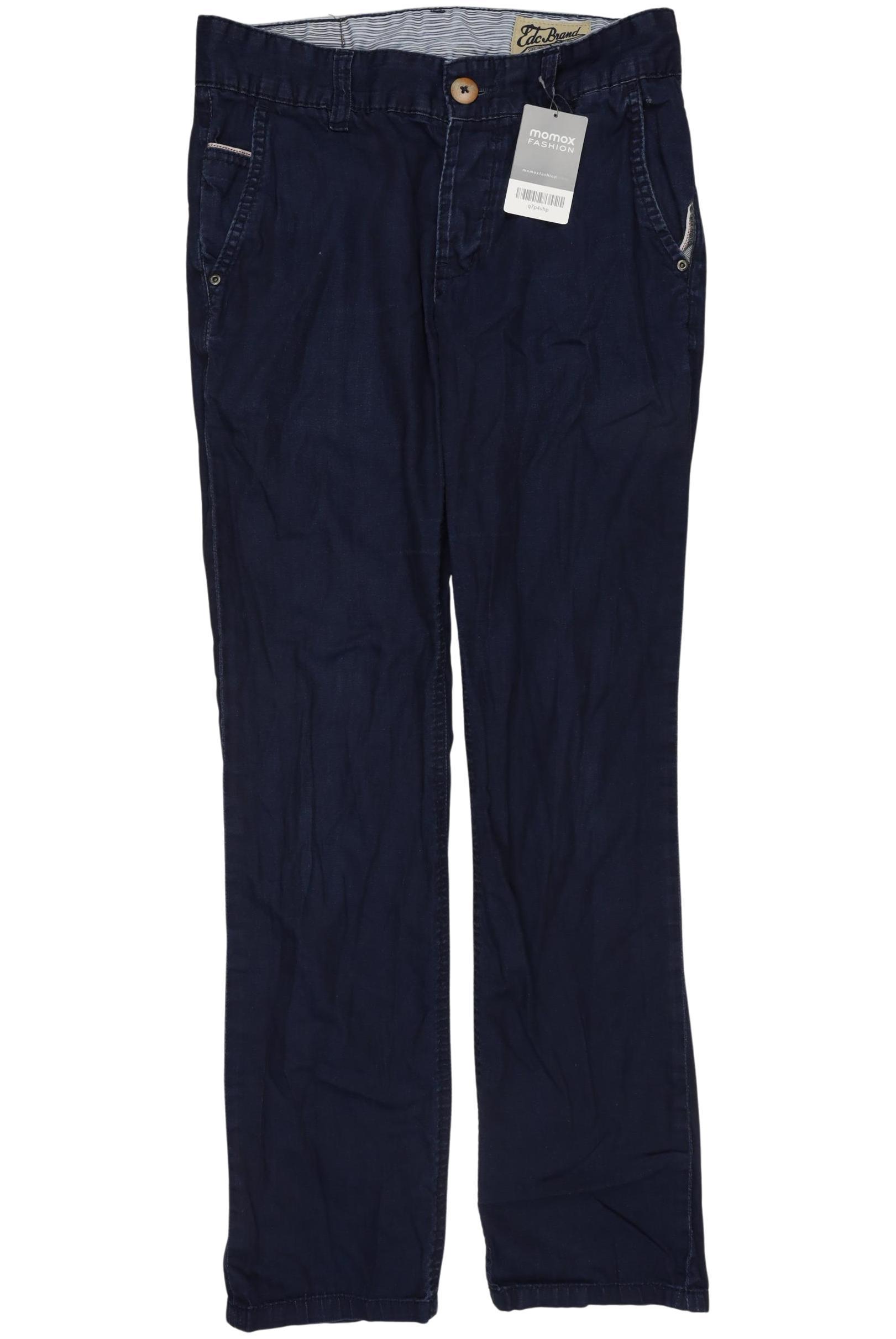 

edc by Esprit Herren Stoffhose, marineblau, Gr. 29