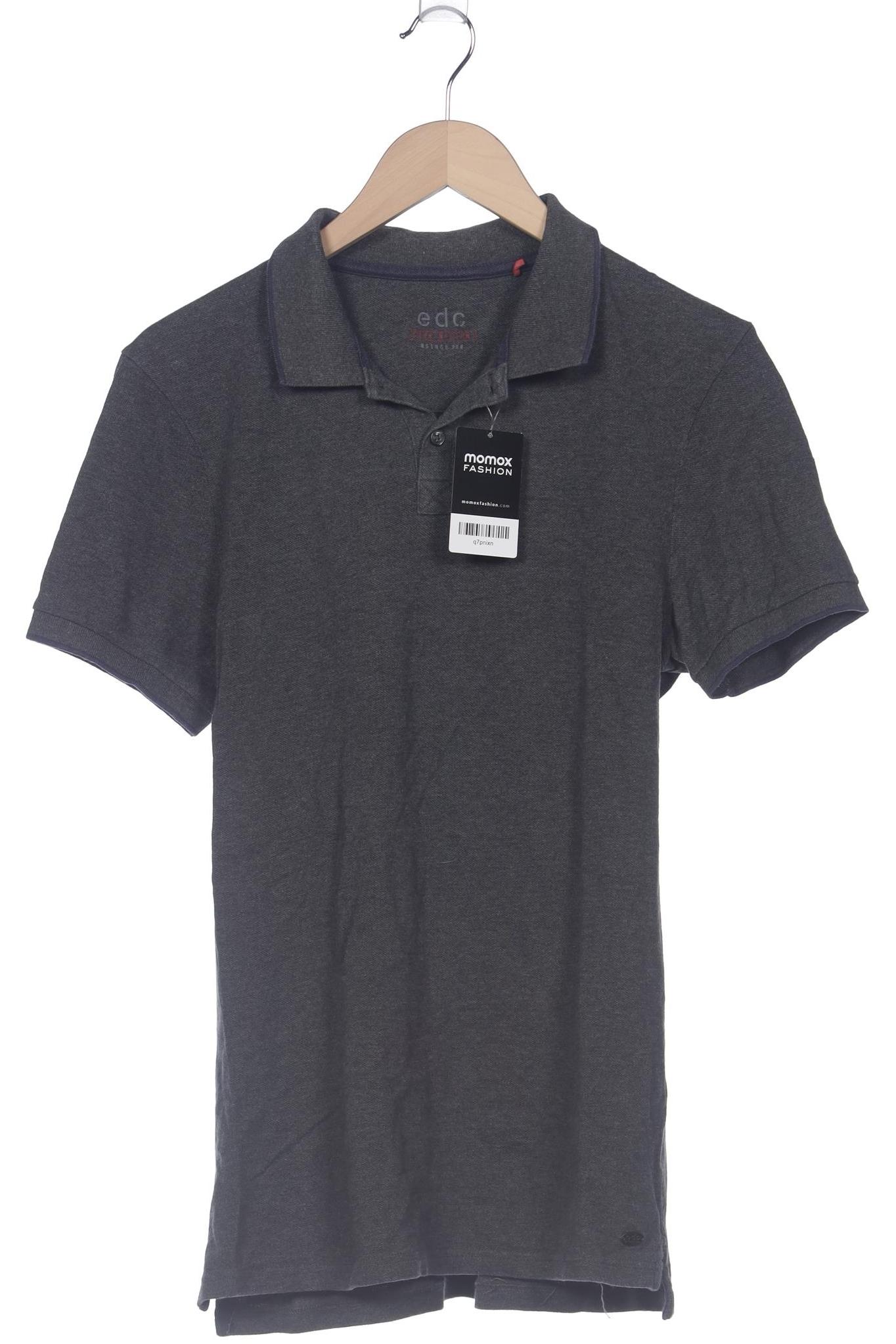 

edc by Esprit Herren Poloshirt, grau, Gr. 48