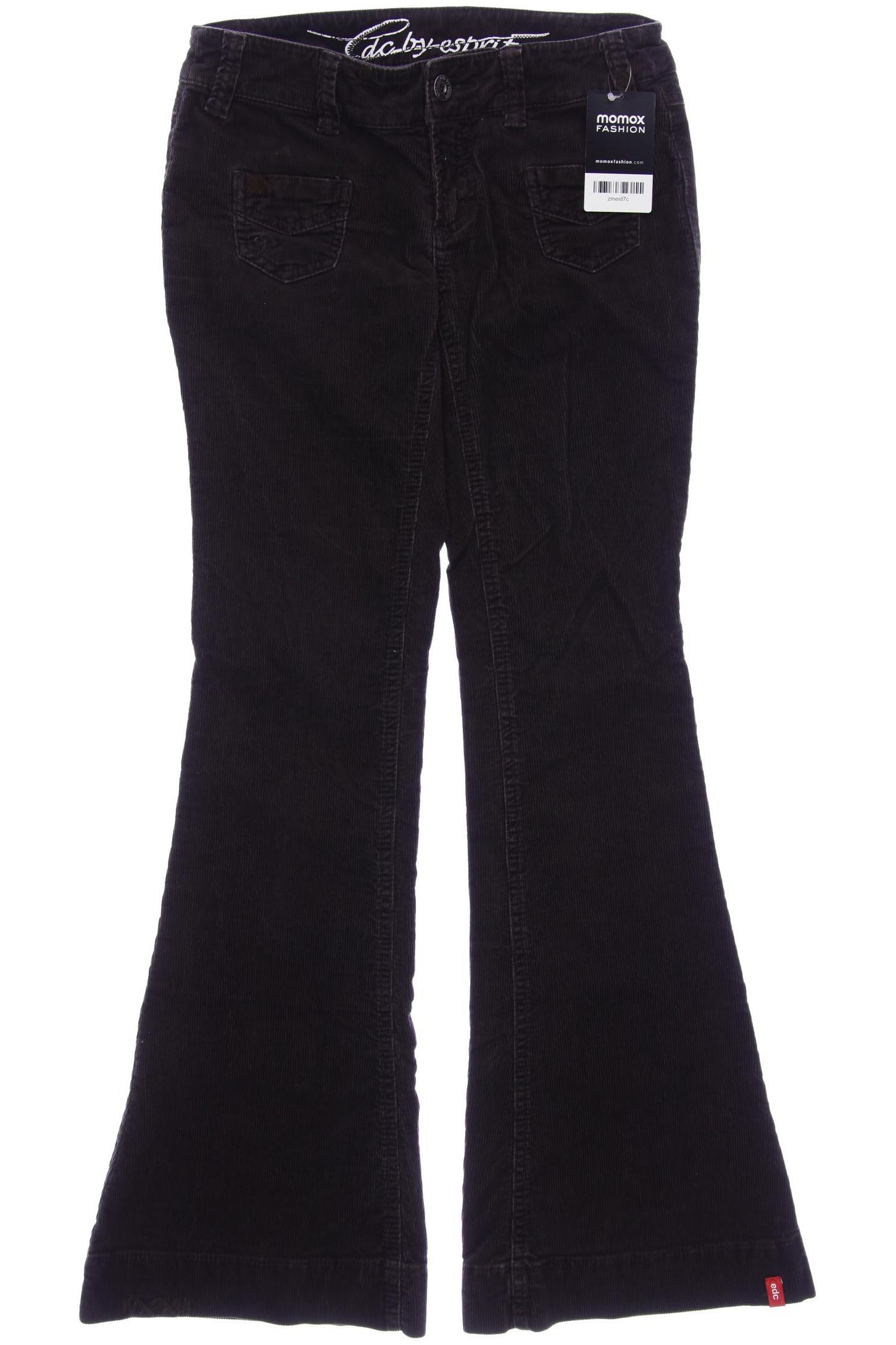 

edc by Esprit Damen Stoffhose, braun, Gr. 34