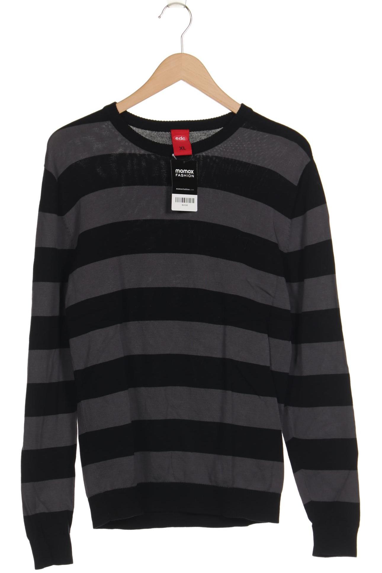 

edc by Esprit Herren Pullover, schwarz, Gr. 54