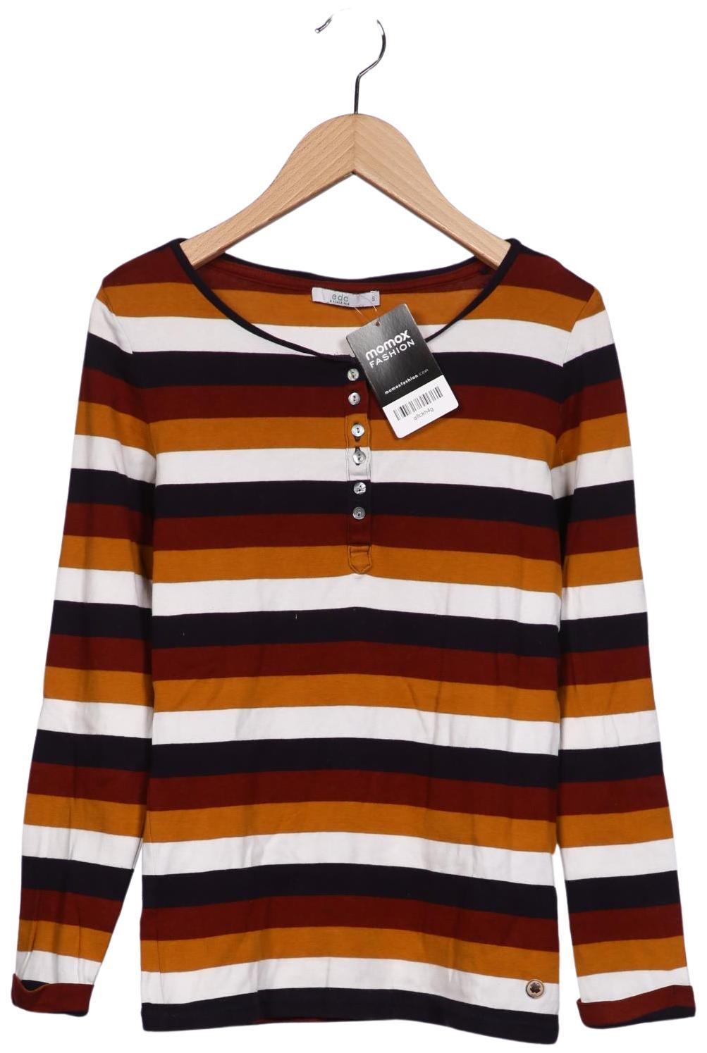 

edc by Esprit Damen Langarmshirt, mehrfarbig, Gr. 36