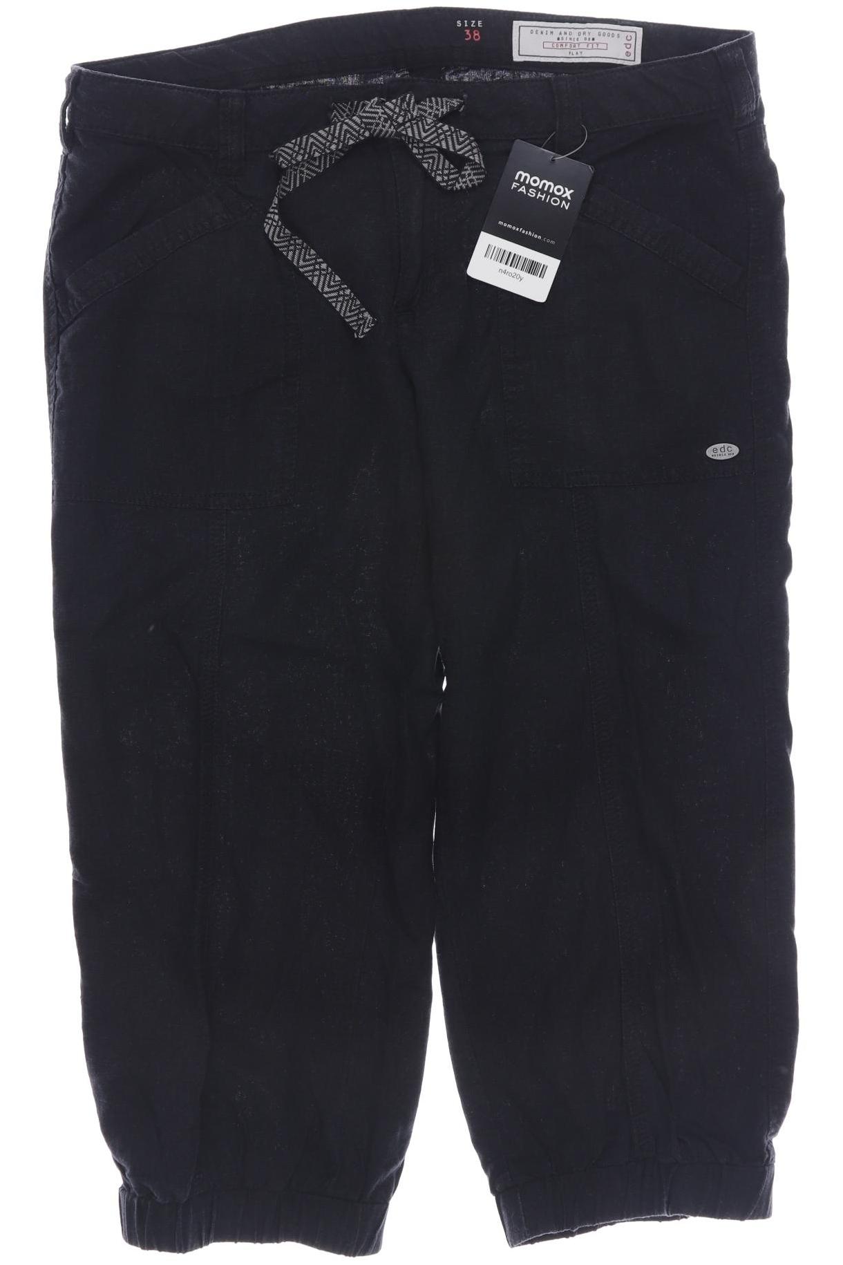 

edc by Esprit Damen Stoffhose, schwarz, Gr. 38