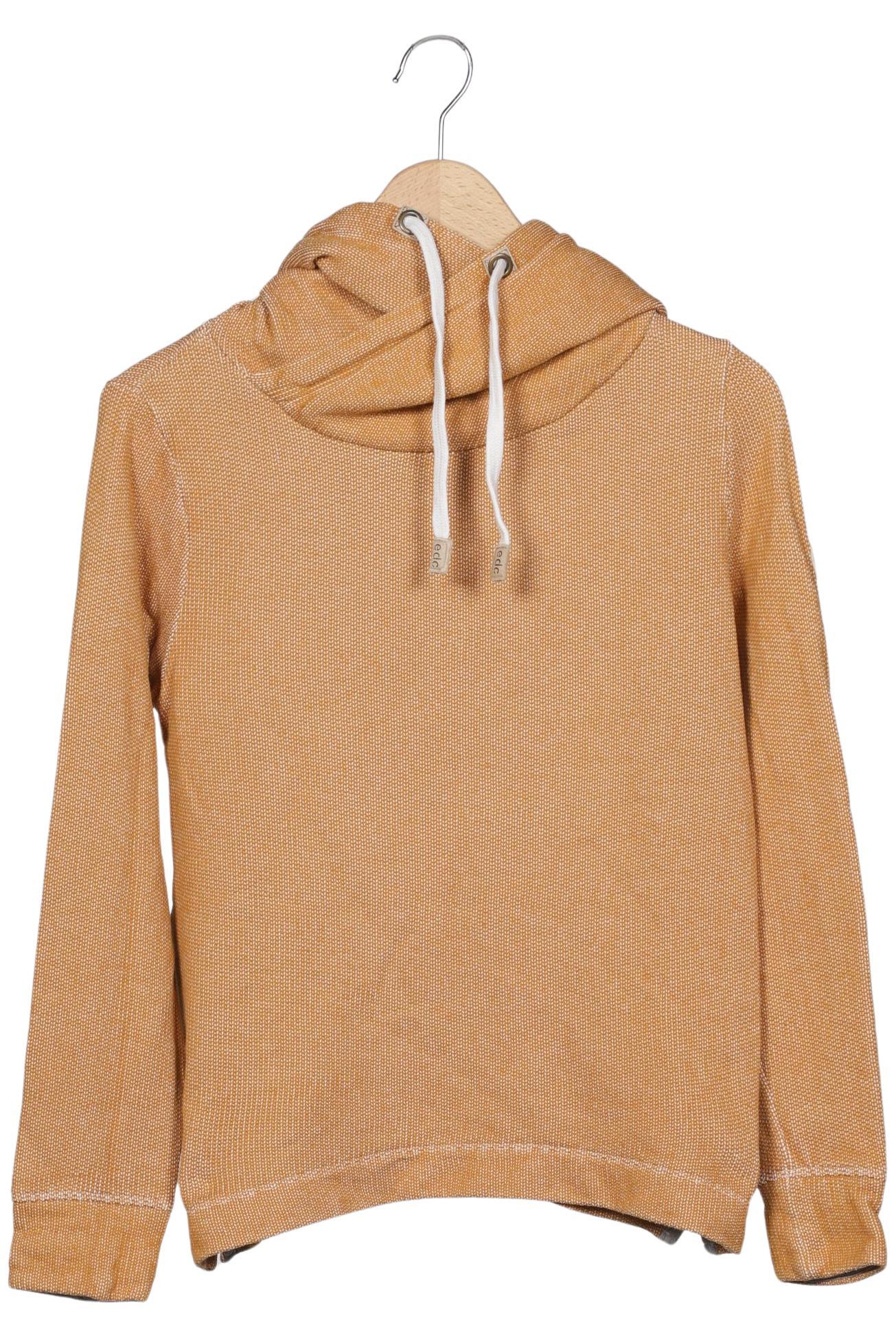 

edc by Esprit Damen Kapuzenpullover, orange, Gr. 38