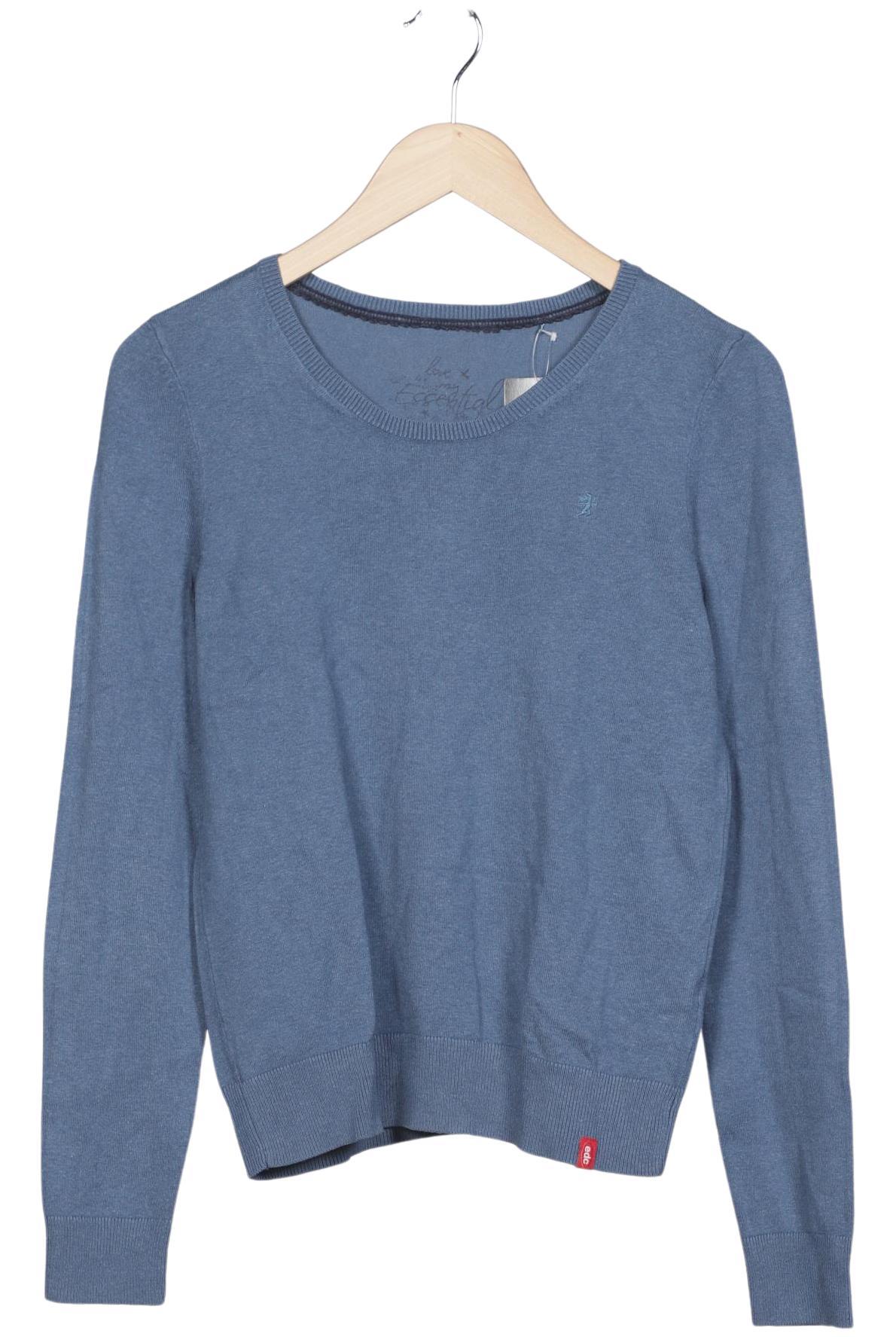 

edc by Esprit Damen Pullover, blau, Gr. 38