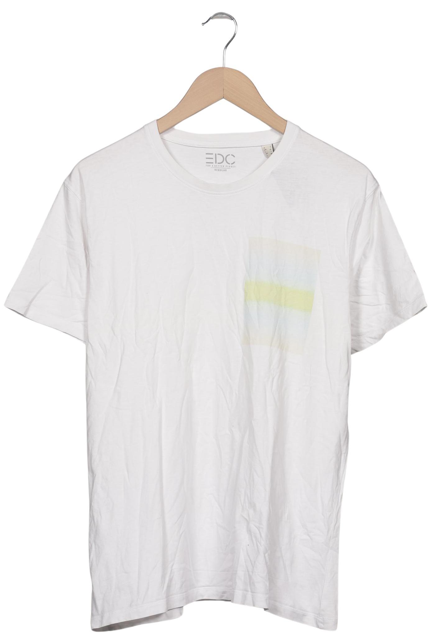 

edc by Esprit Herren T-Shirt, weiß, Gr. 52