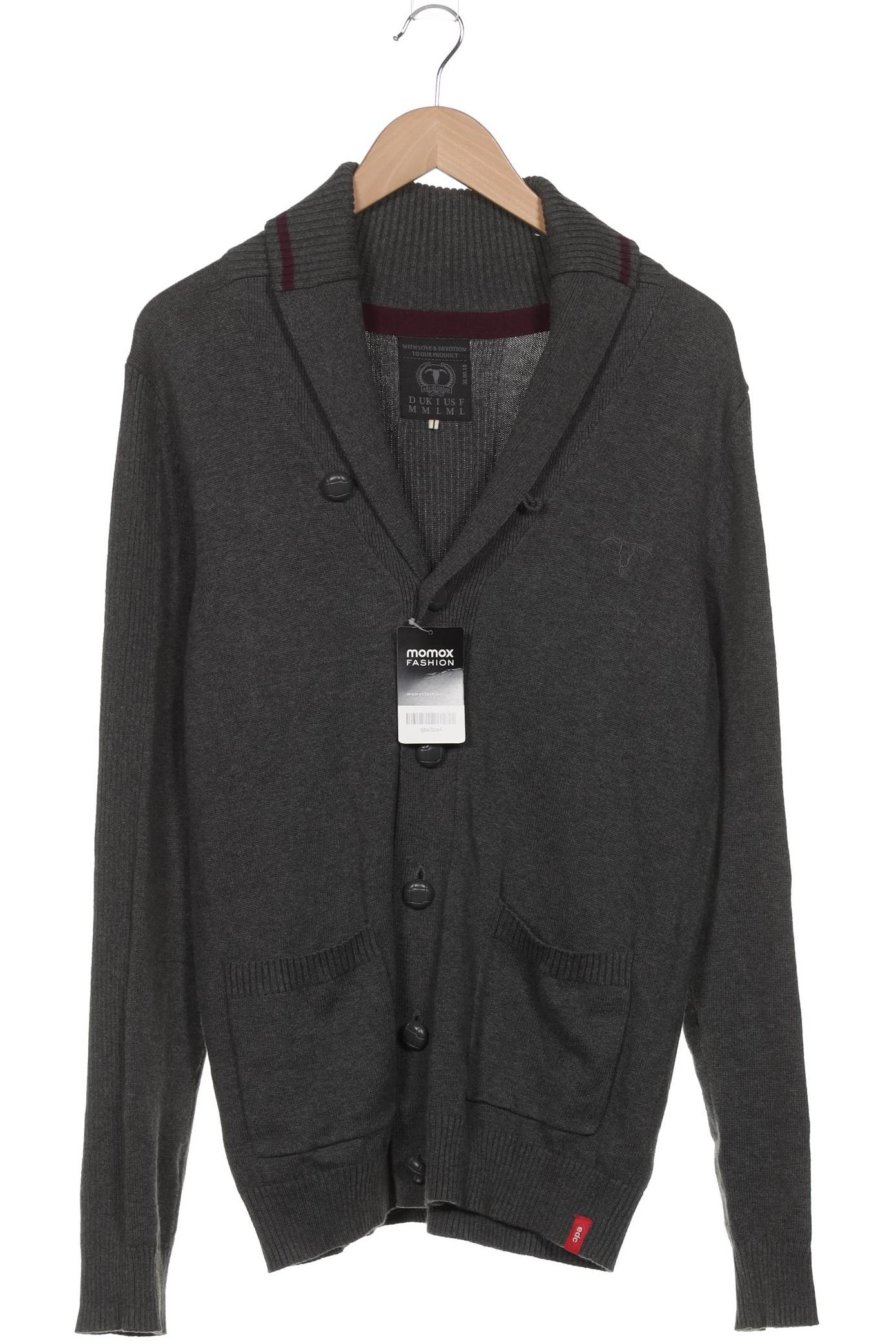 

edc by Esprit Herren Strickjacke, grau, Gr. 48