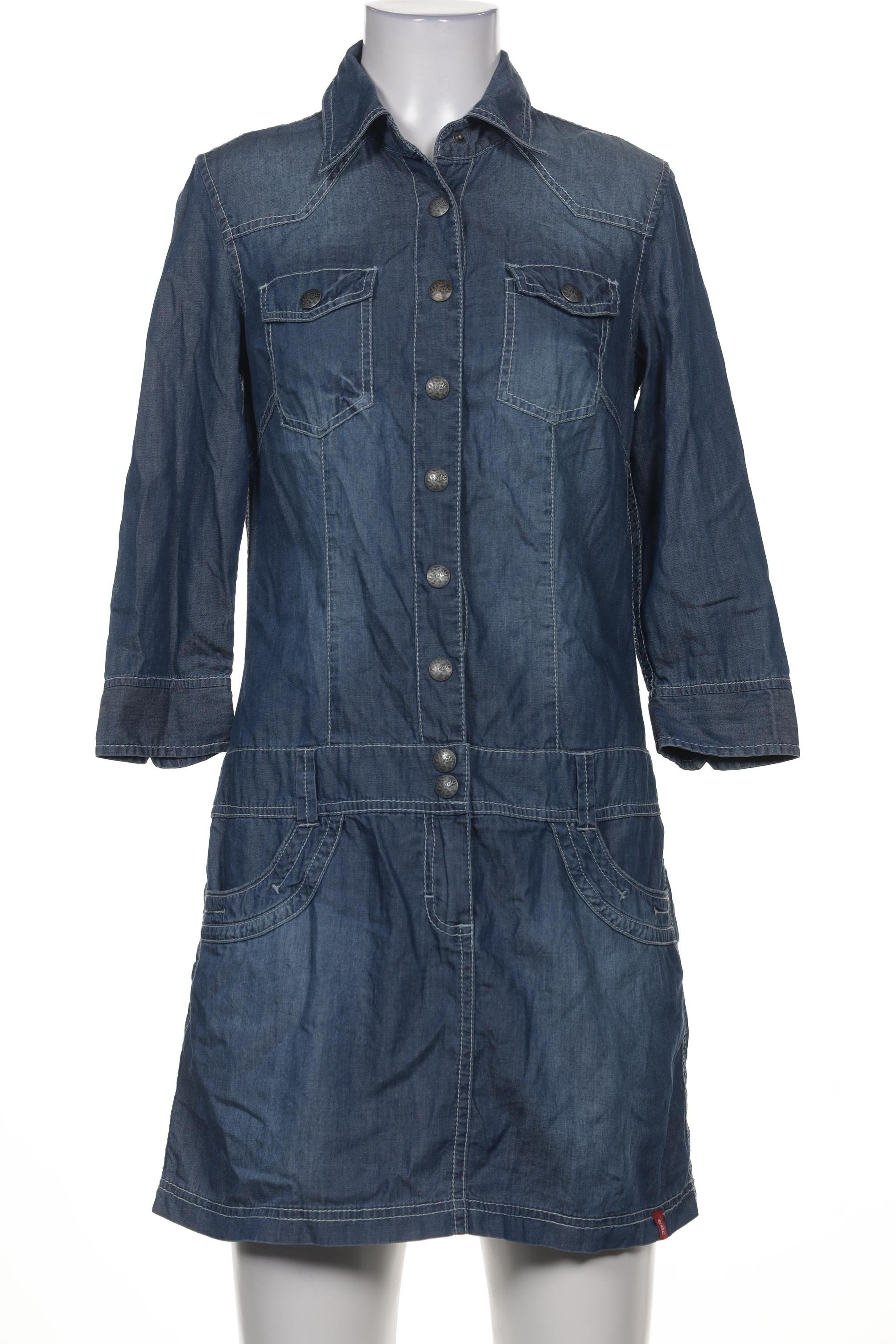 

edc by Esprit Damen Kleid, blau, Gr. 34