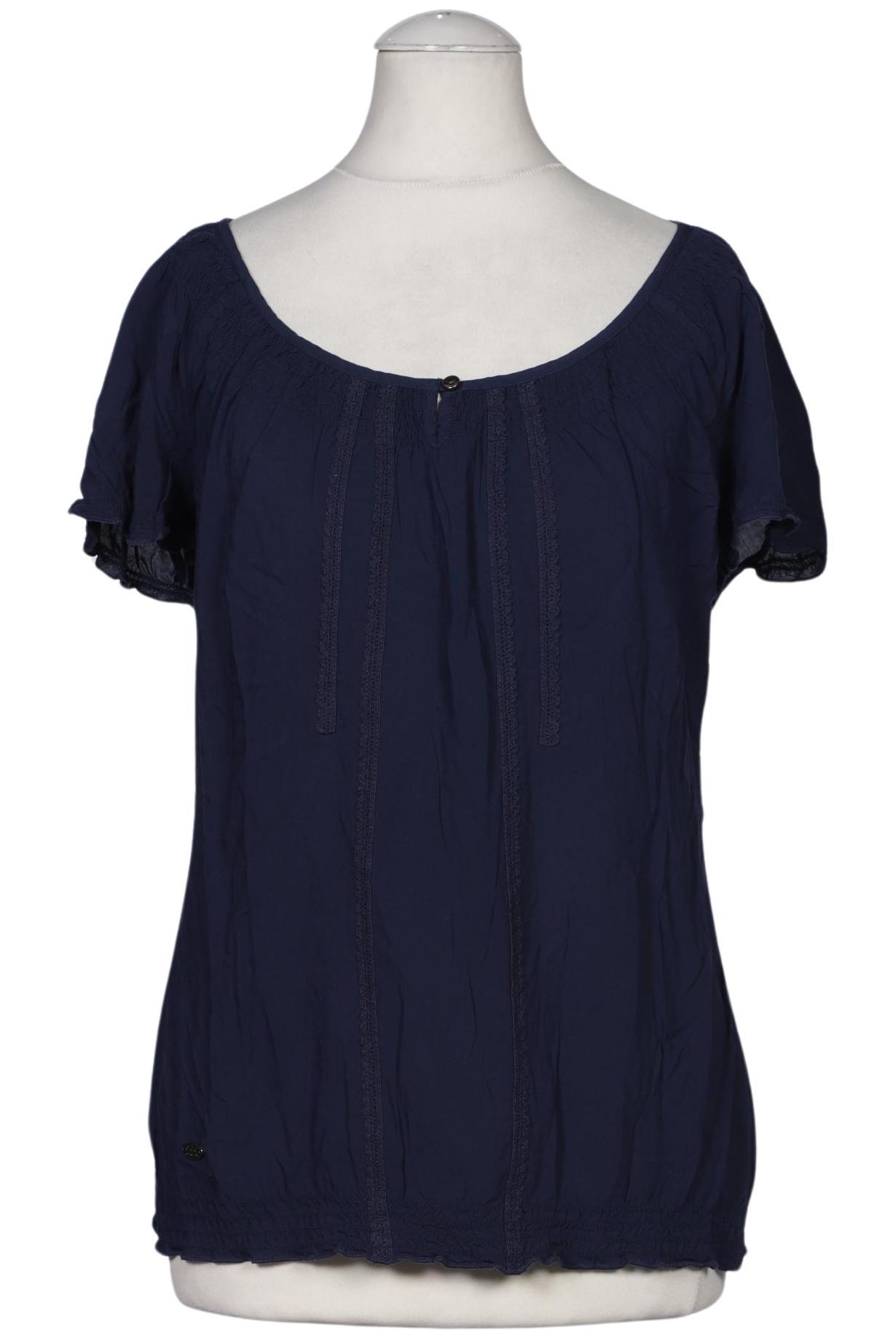 

edc by Esprit Damen Bluse, marineblau, Gr. 34