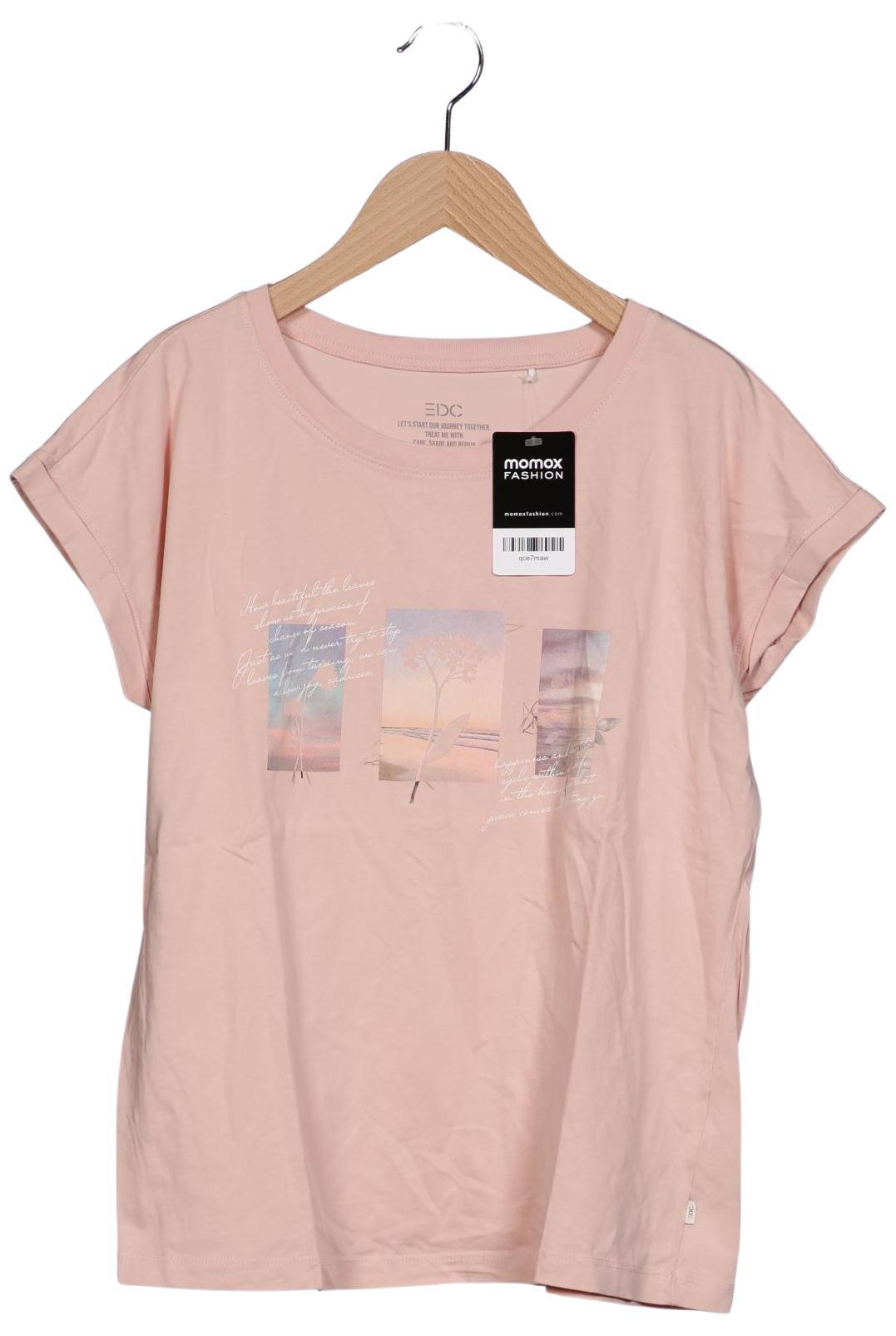 

edc by Esprit Damen T-Shirt, pink, Gr. 38