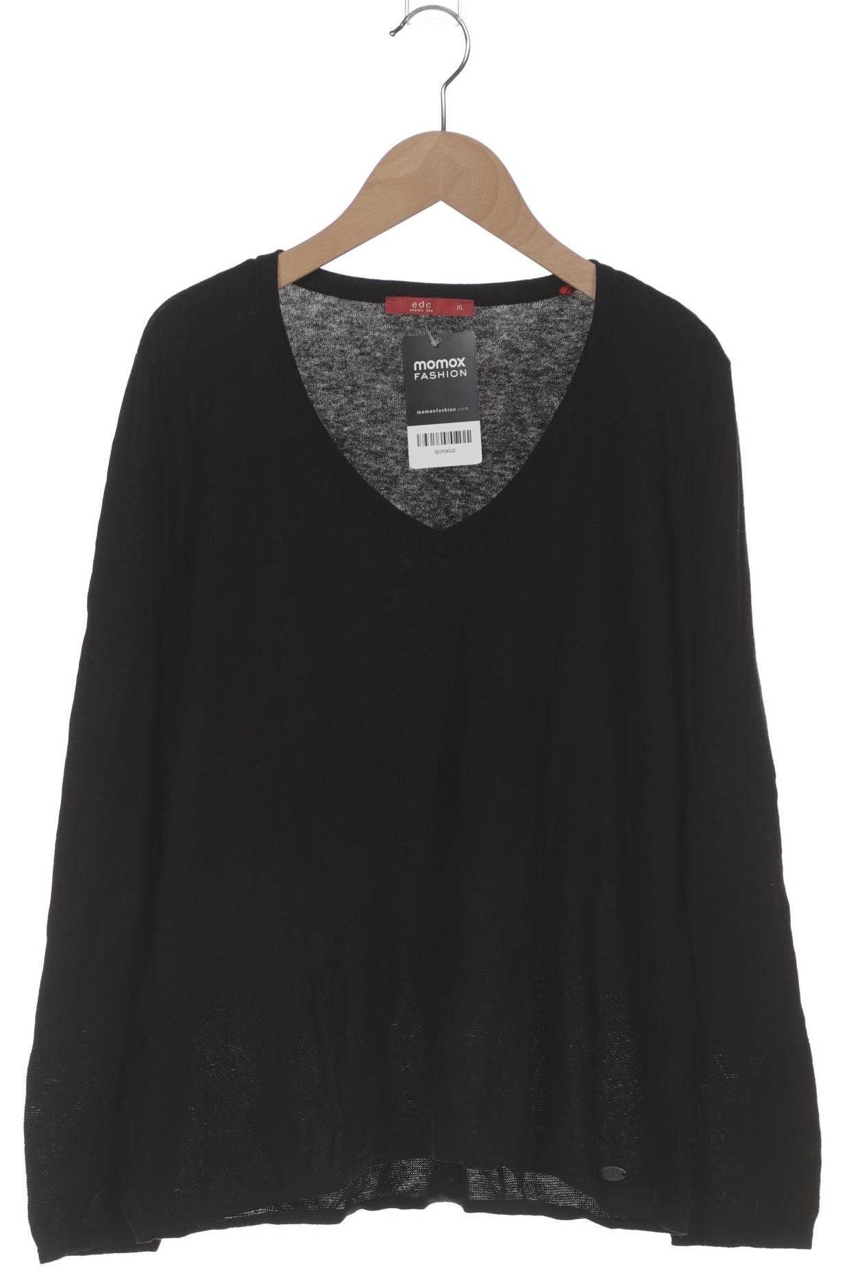 

edc by Esprit Damen Pullover, schwarz, Gr. 44