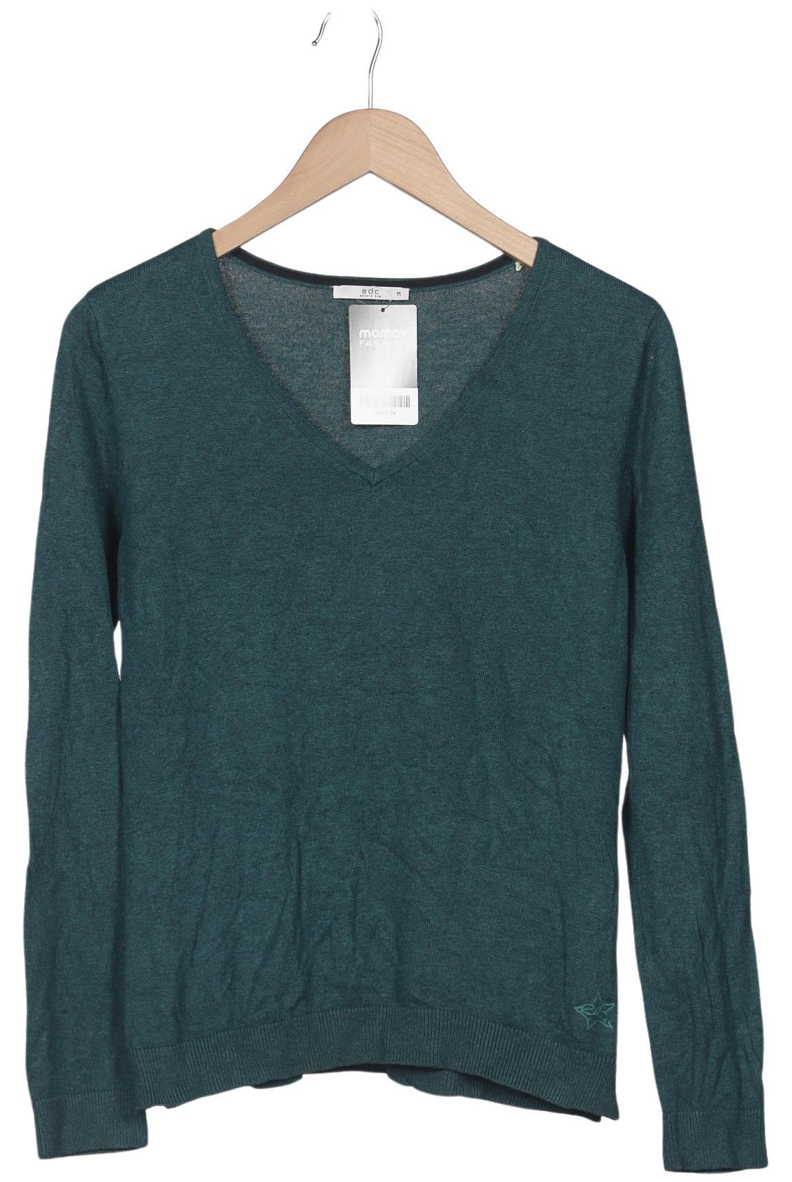 

edc by Esprit Damen Pullover, grün, Gr. 38