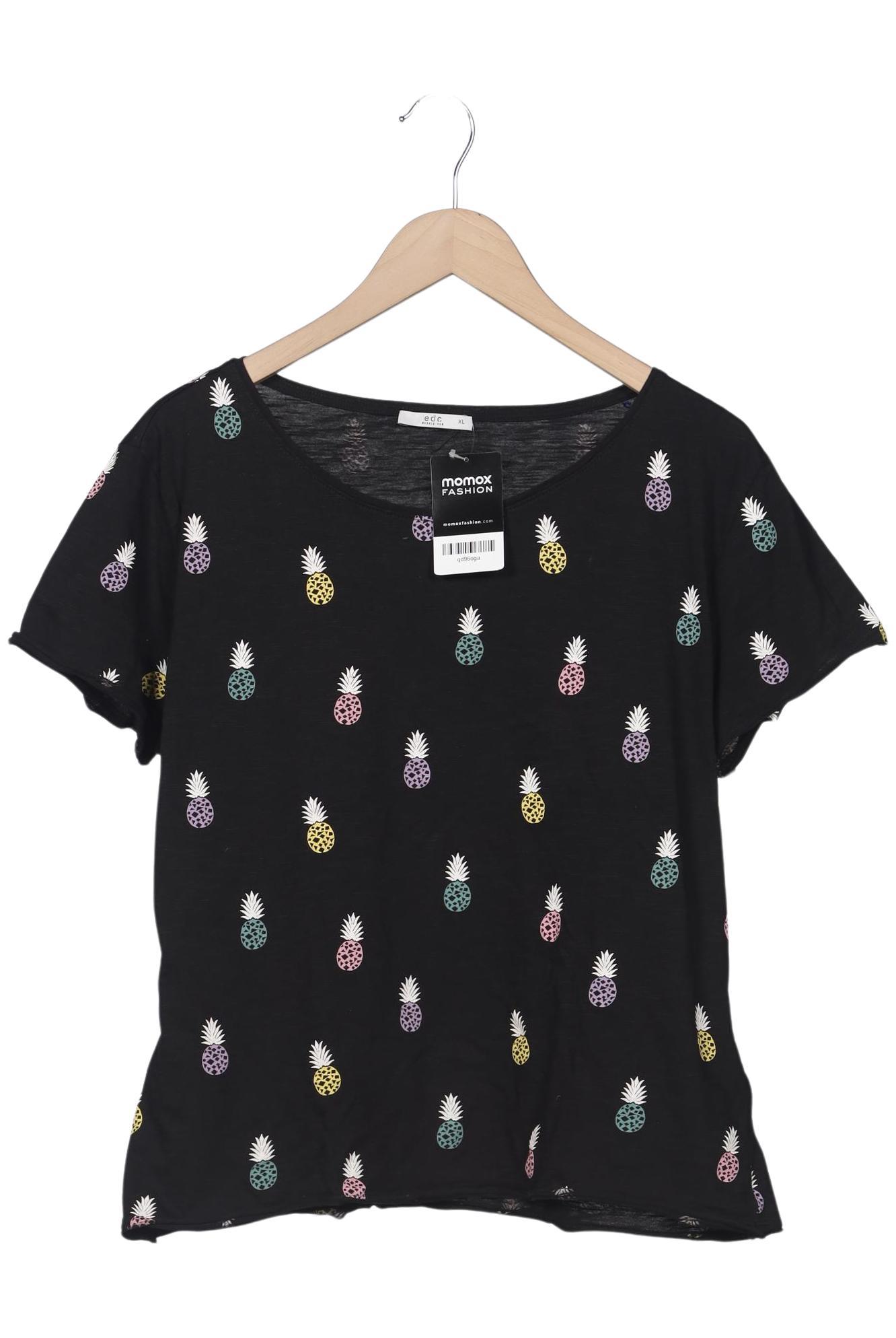 

edc by Esprit Damen T-Shirt, schwarz, Gr. 44