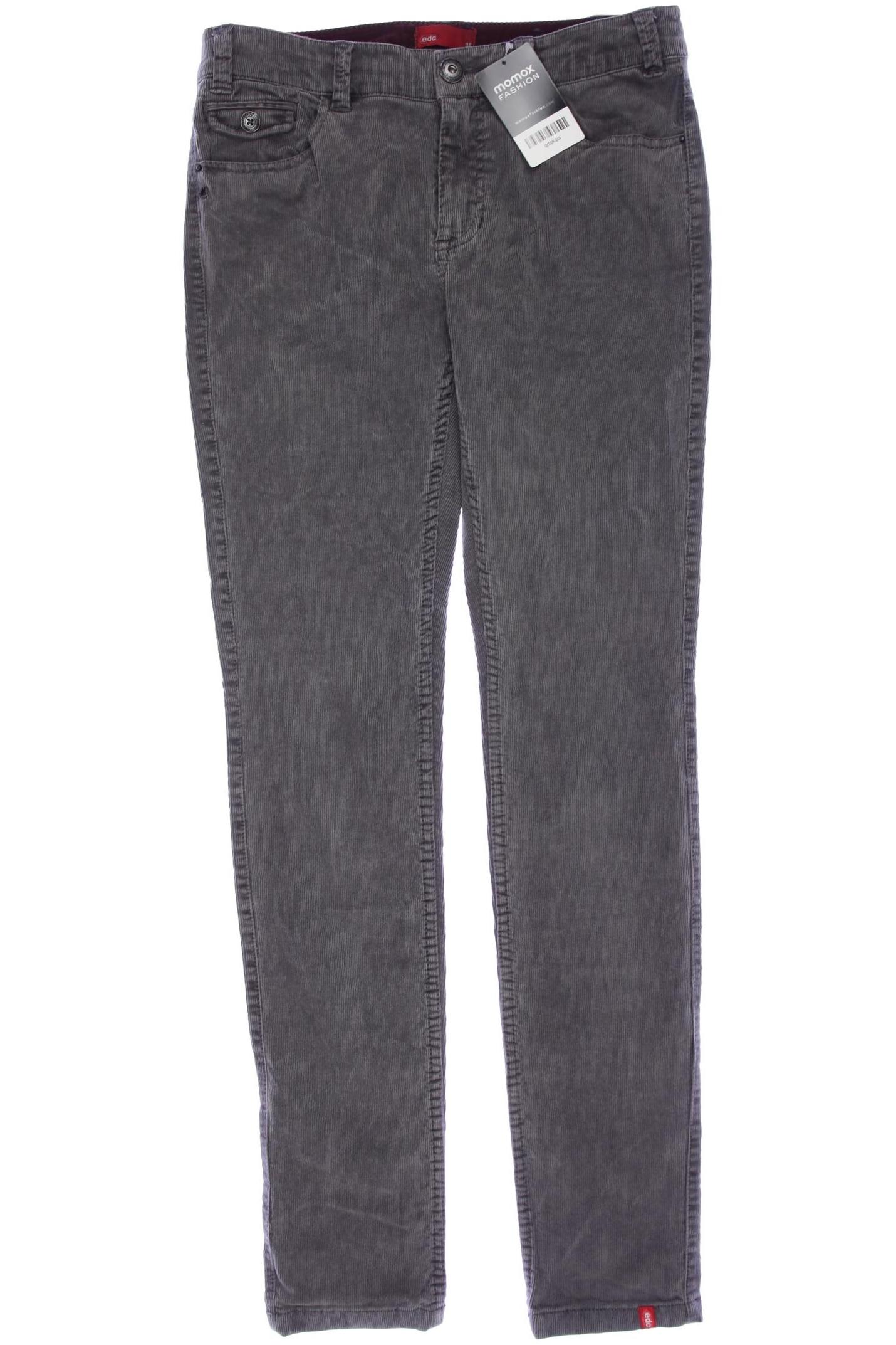 

edc by Esprit Damen Stoffhose, grau, Gr. 38