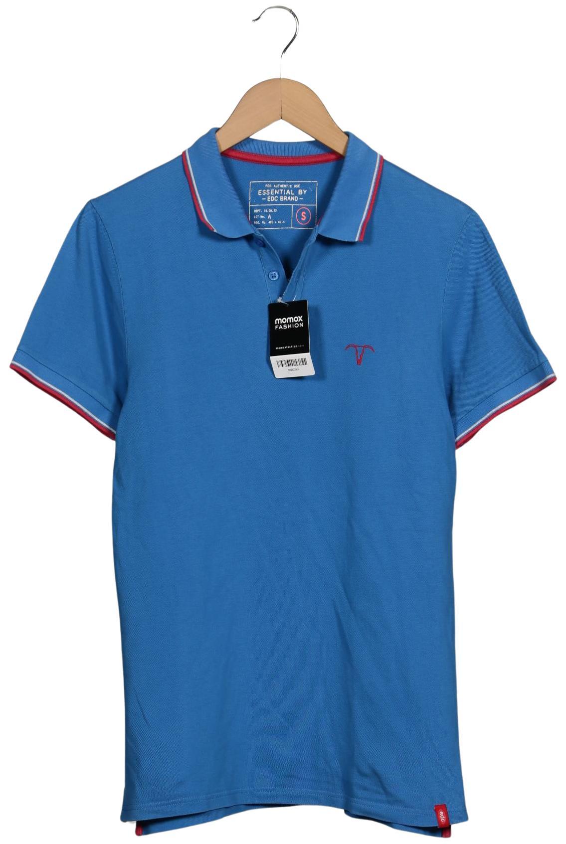 

edc by Esprit Herren Poloshirt, blau, Gr. 46