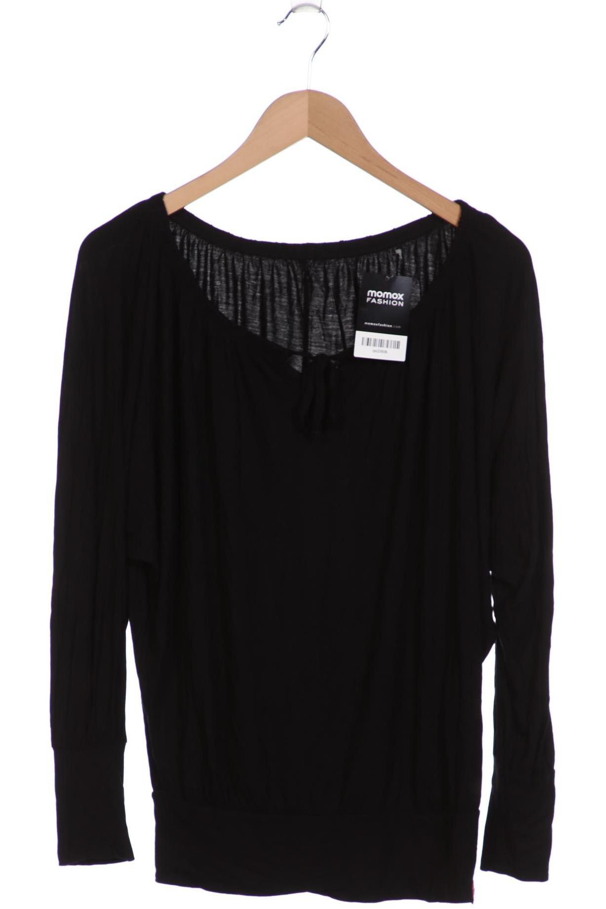 

edc by Esprit Damen Langarmshirt, schwarz, Gr. 36