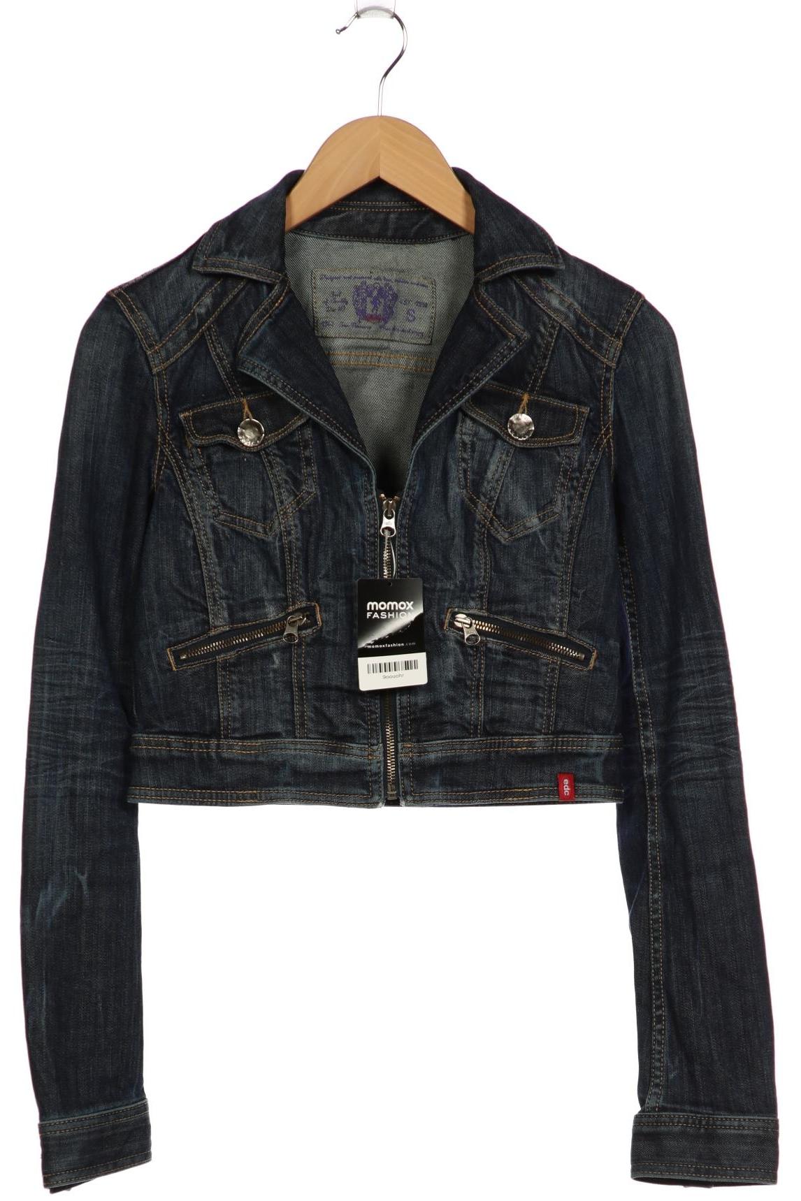 

edc by Esprit Damen Jacke, blau, Gr. 36