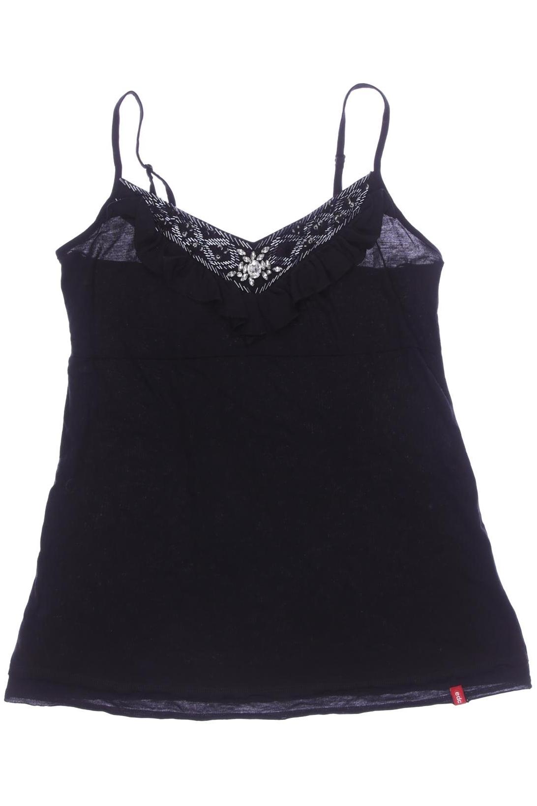 

edc by Esprit Damen Top, schwarz, Gr. 38
