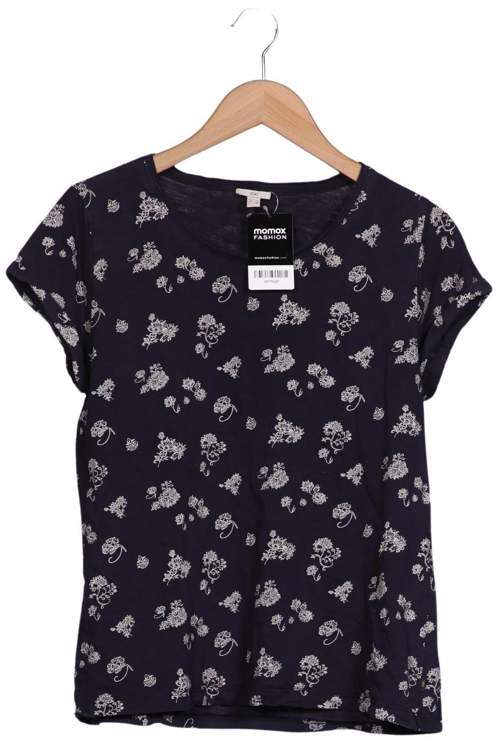 

edc by Esprit Damen T-Shirt, marineblau, Gr. 42