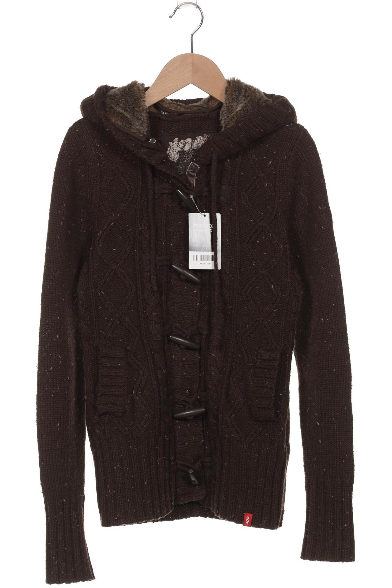 

edc by Esprit Damen Kapuzenpullover, braun, Gr. 36