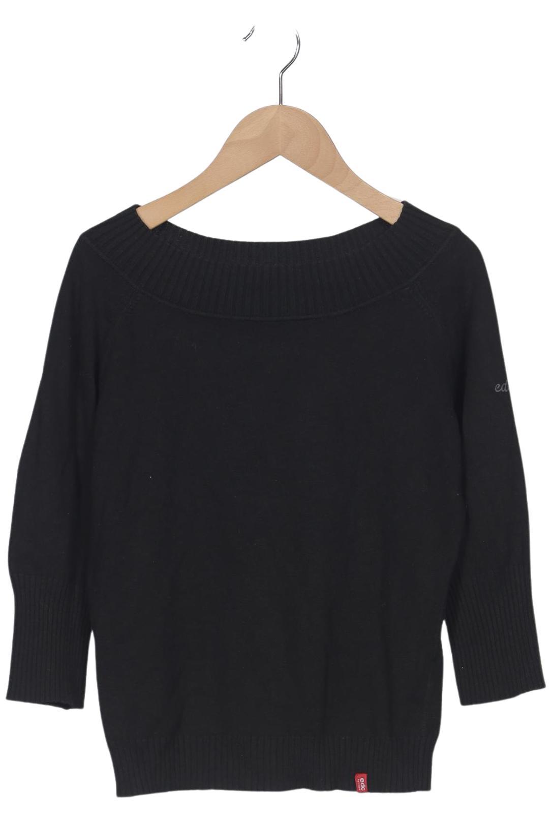 

edc by Esprit Damen Pullover, schwarz, Gr. 38