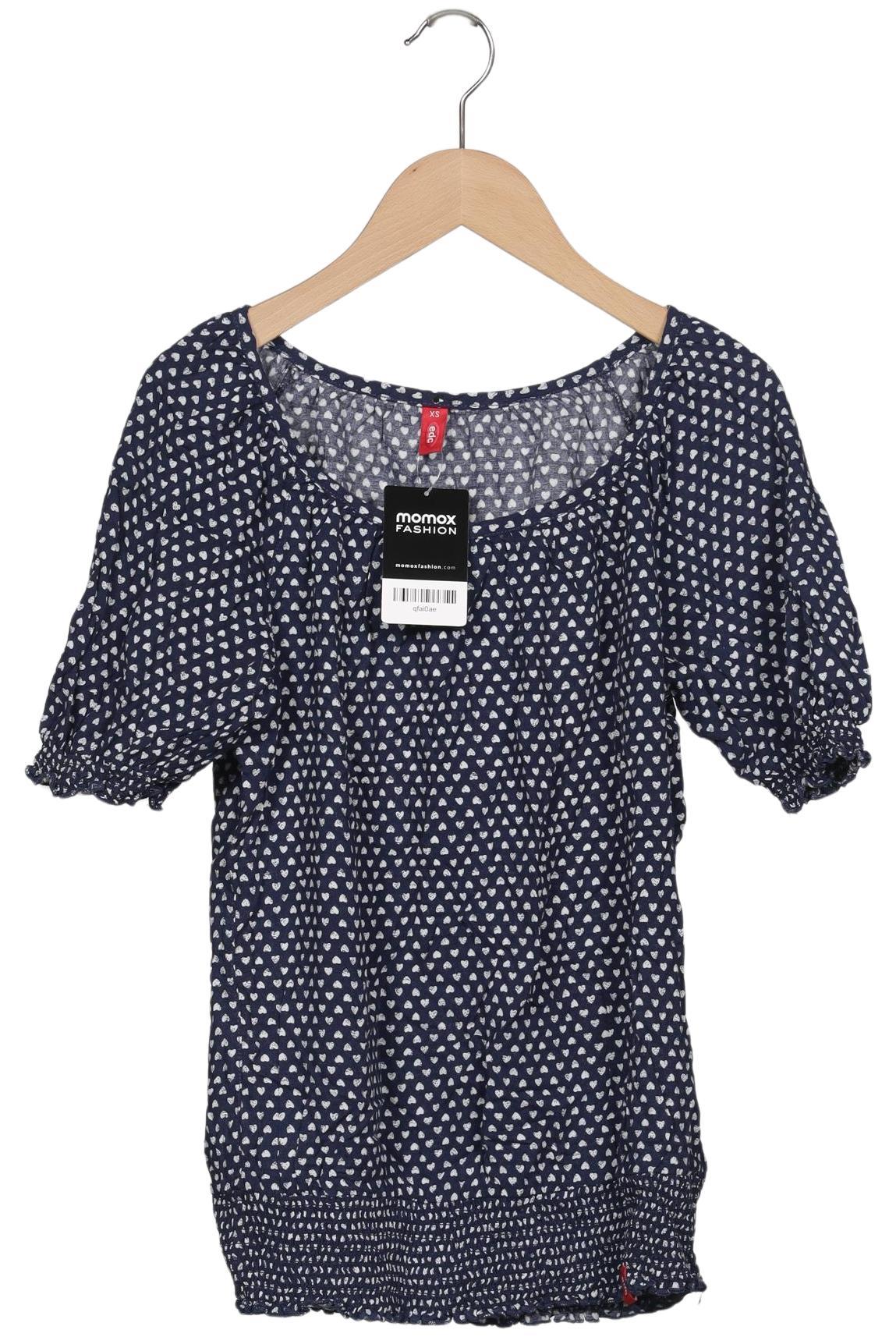 

edc by Esprit Damen Bluse, marineblau, Gr. 34