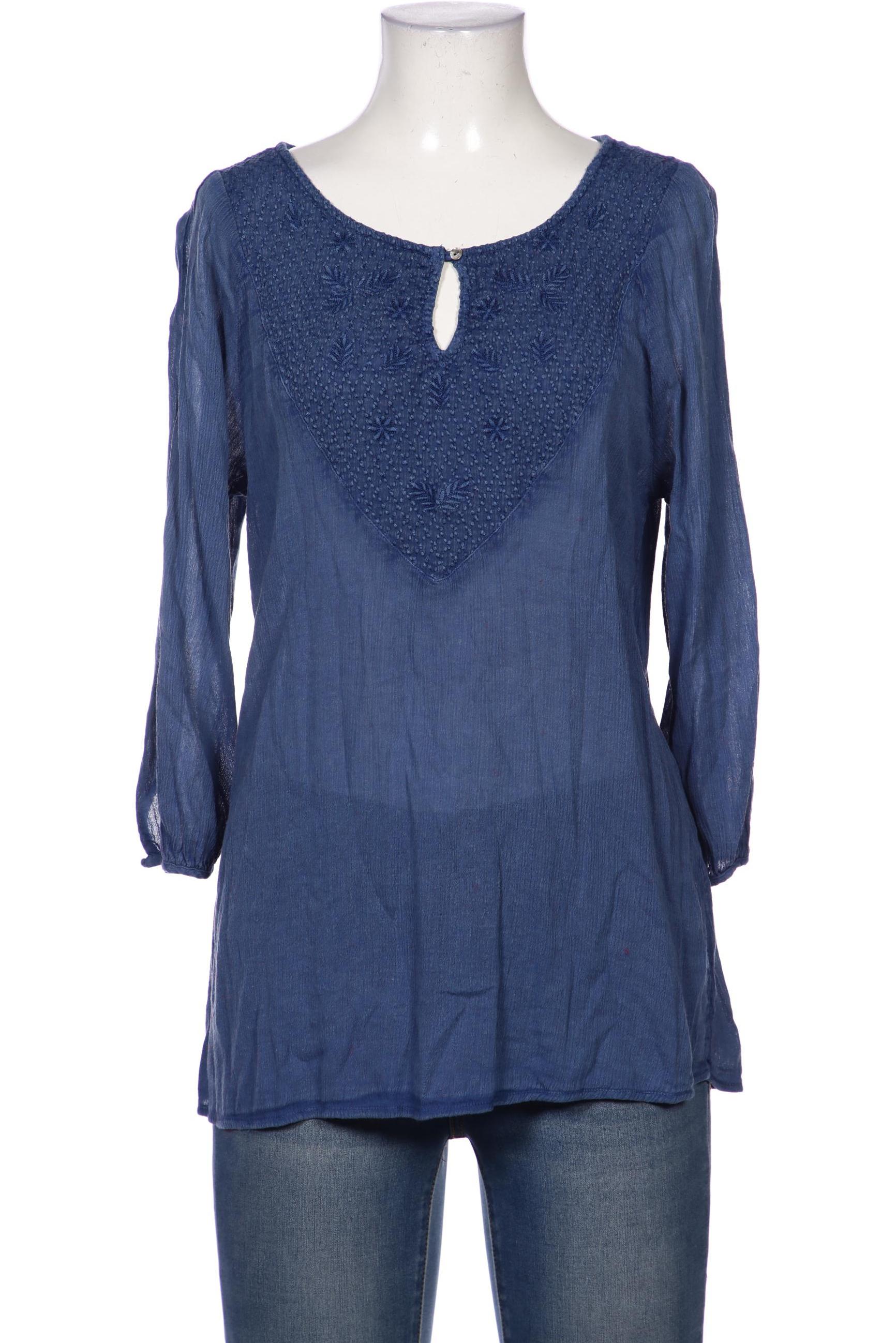 

edc by Esprit Damen Bluse, blau, Gr. 38