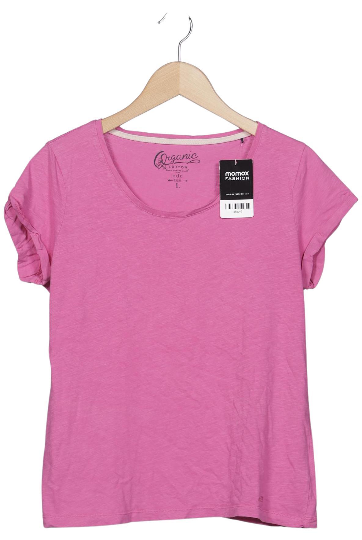 

edc by Esprit Damen T-Shirt, pink, Gr. 42