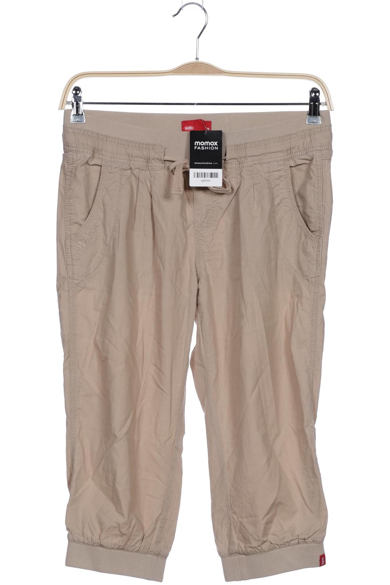 

edc by Esprit Damen Stoffhose, beige