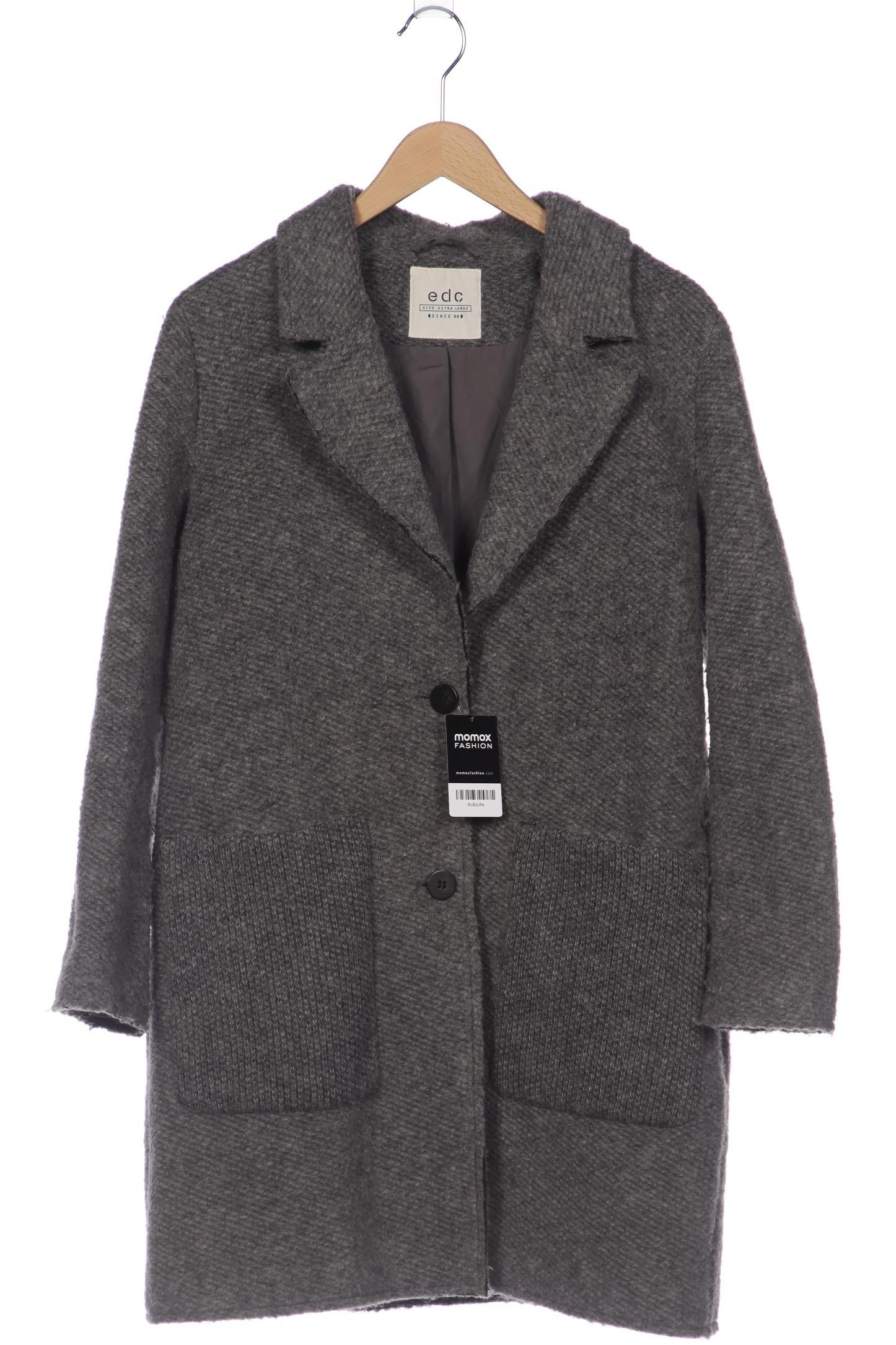 

edc by Esprit Damen Mantel, grau, Gr. 44