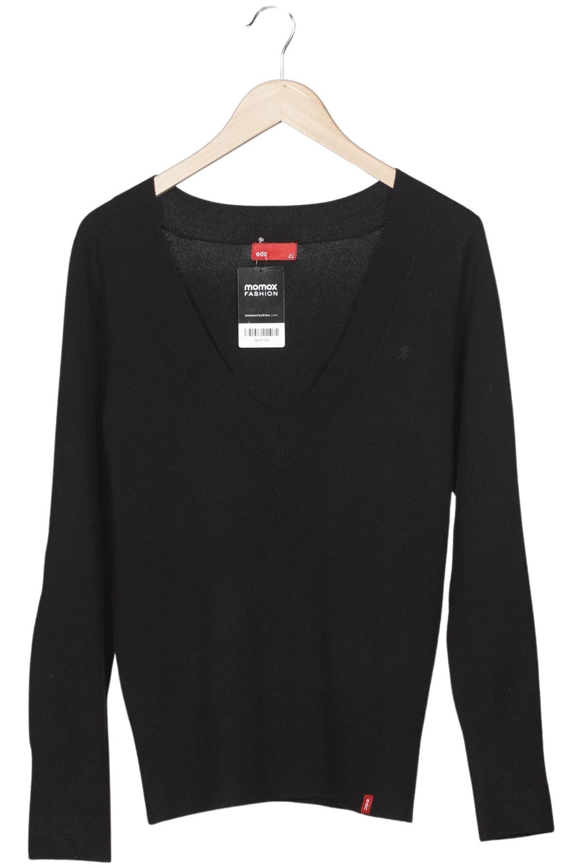 

edc by Esprit Damen Pullover, schwarz, Gr. 44