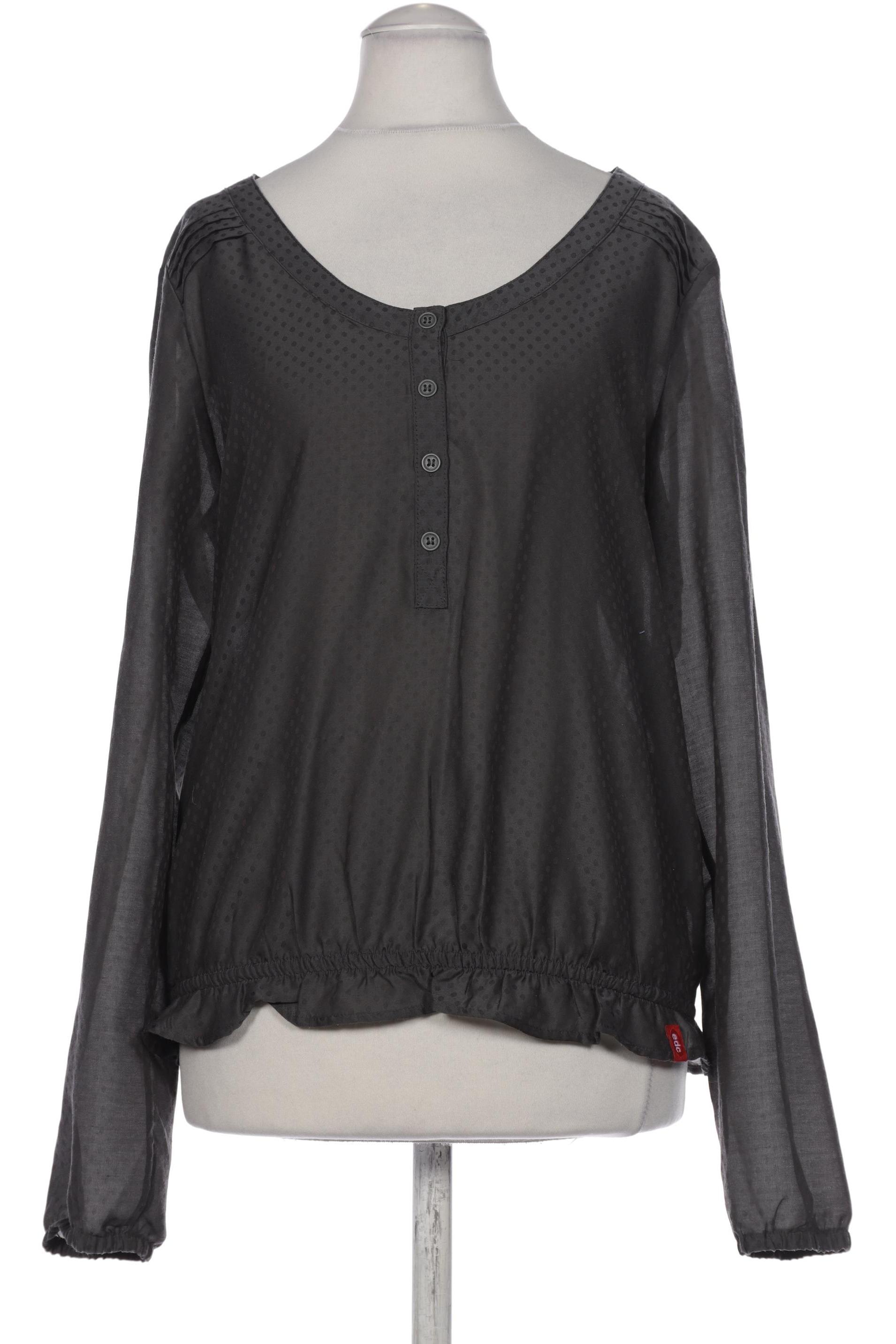 

edc by Esprit Damen Bluse, grau, Gr. 36