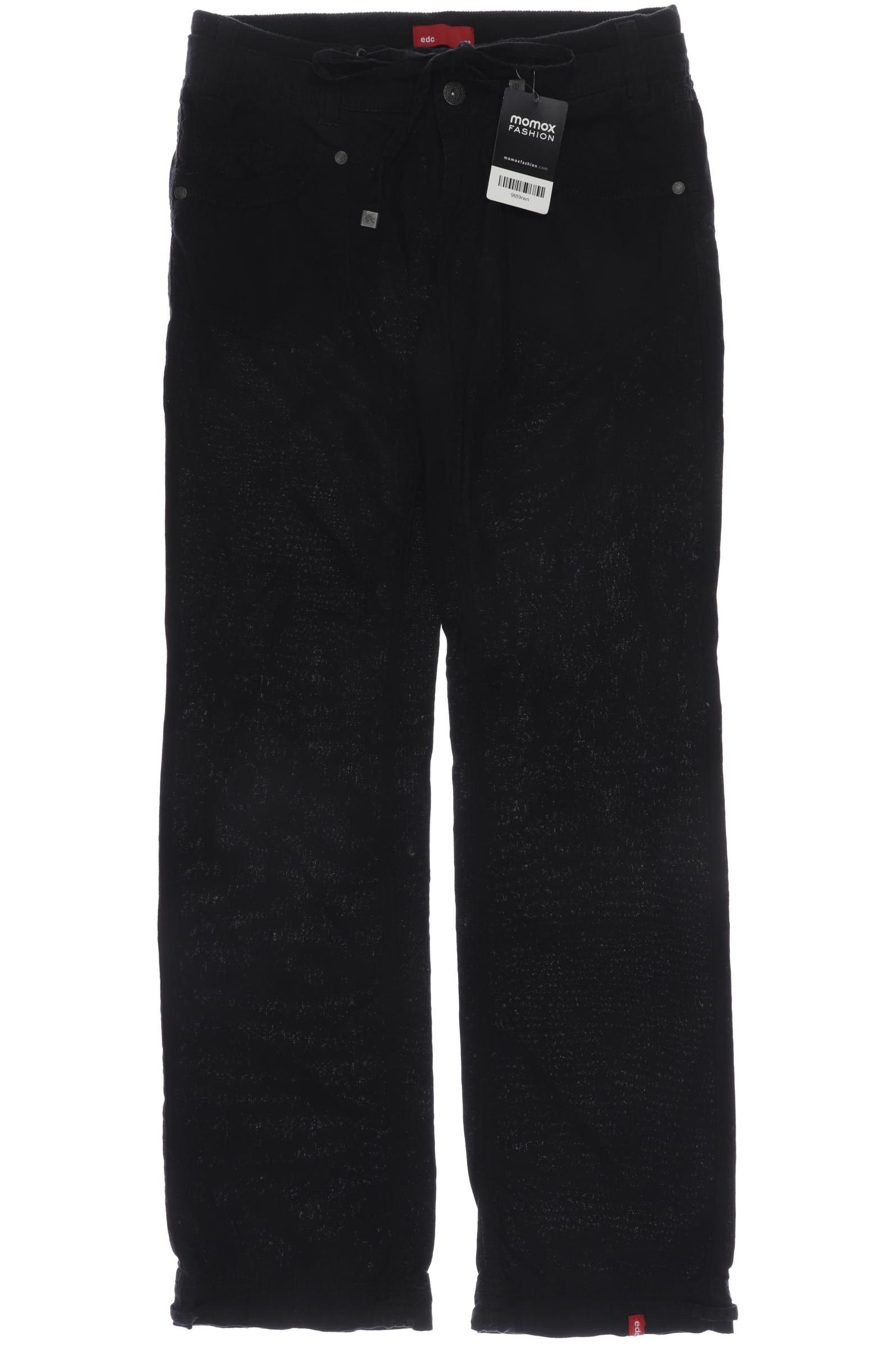 

edc by Esprit Damen Stoffhose, schwarz, Gr. 32