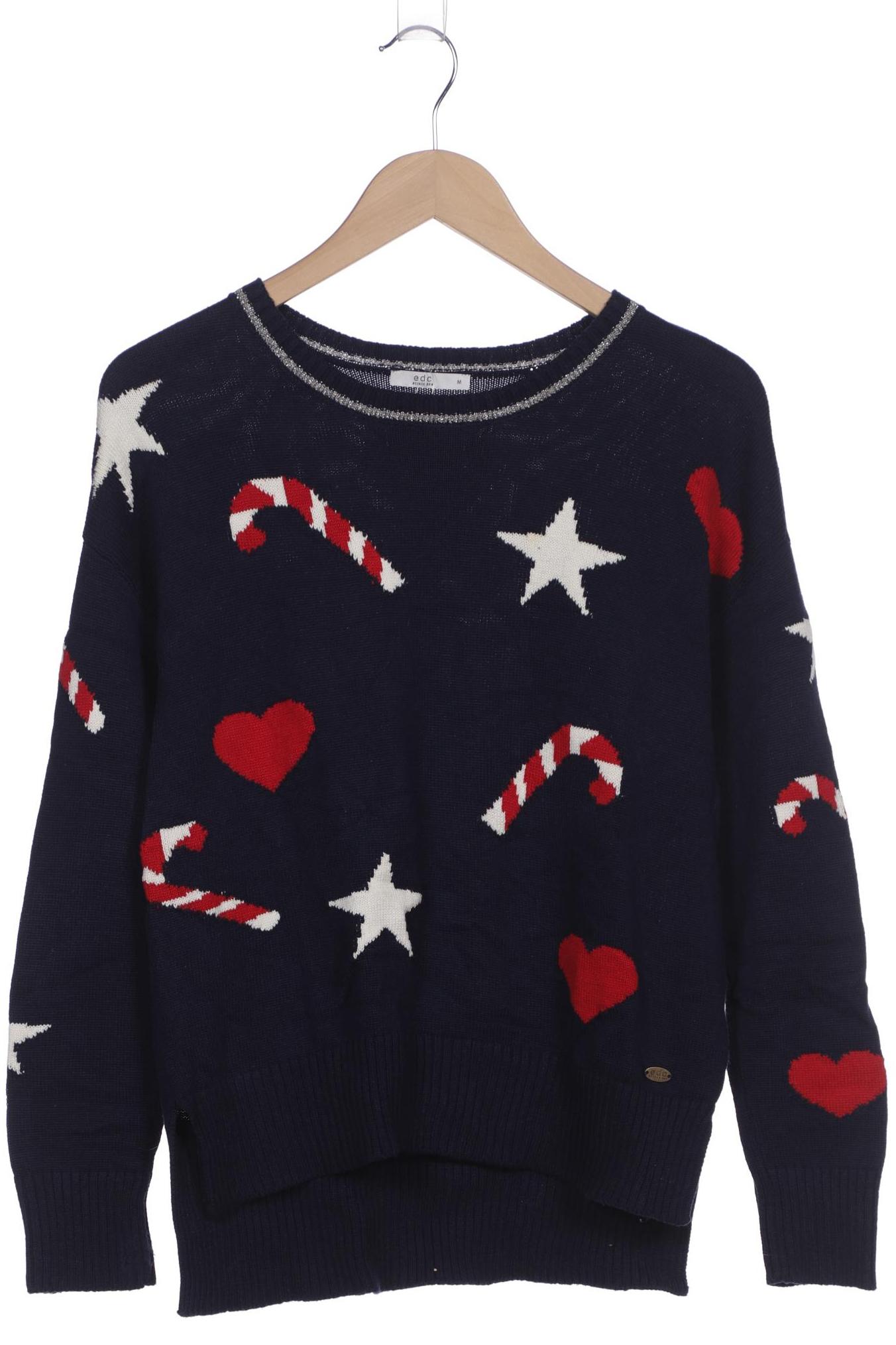

edc by Esprit Damen Pullover, marineblau, Gr. 38
