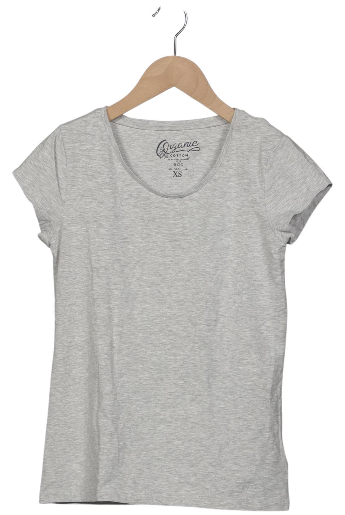 

edc by Esprit Damen T-Shirt, grau, Gr. 34