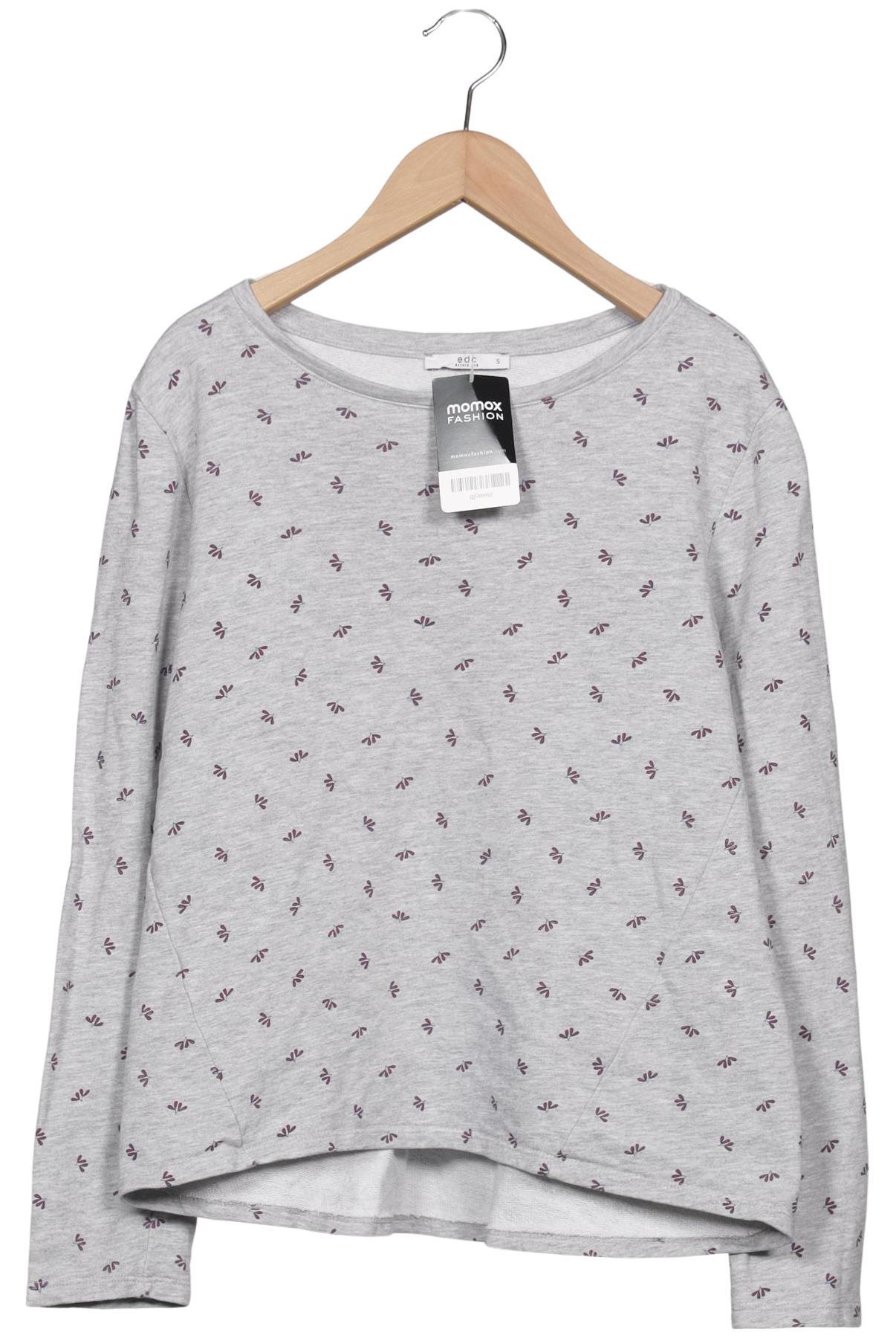 

edc by Esprit Damen Sweatshirt, grau, Gr. 36