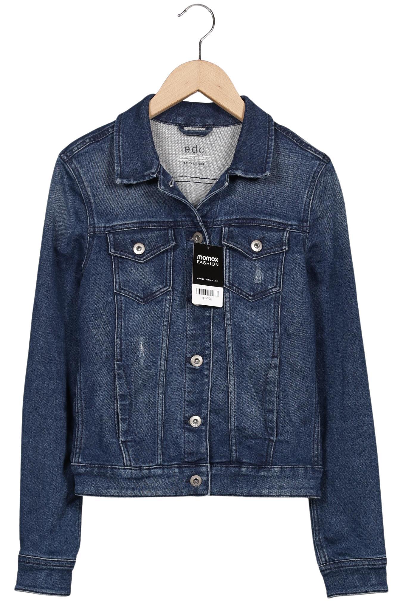 

edc by Esprit Damen Jacke, marineblau, Gr. 34