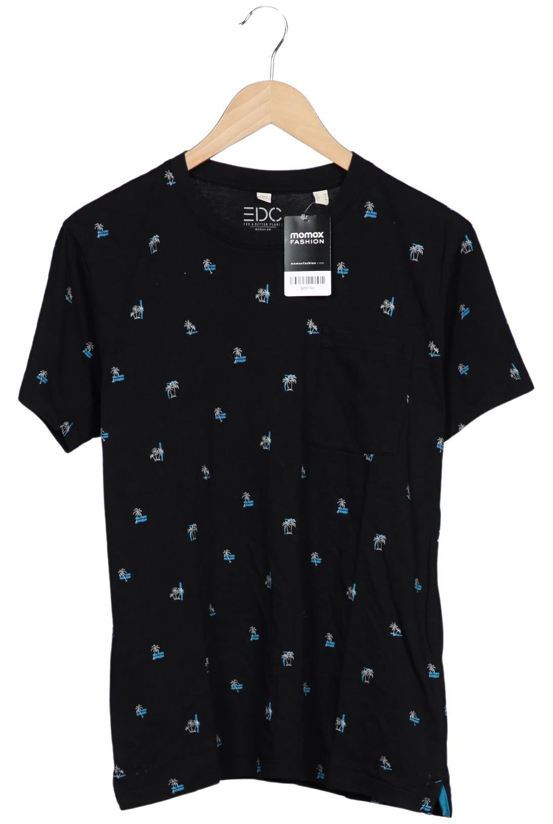 

edc by Esprit Herren T-Shirt, schwarz, Gr. 48