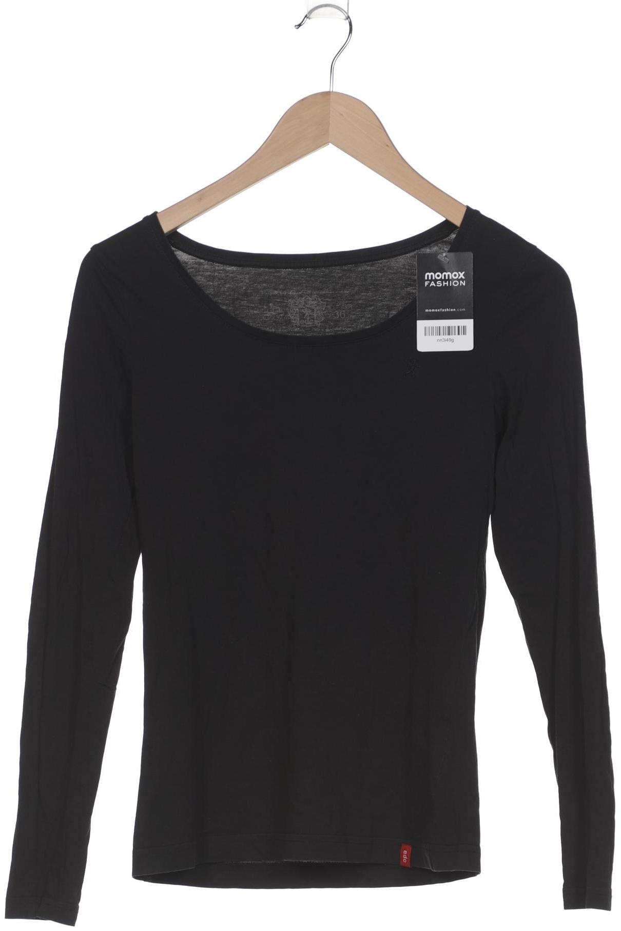 

edc by Esprit Damen Langarmshirt, schwarz, Gr. 36