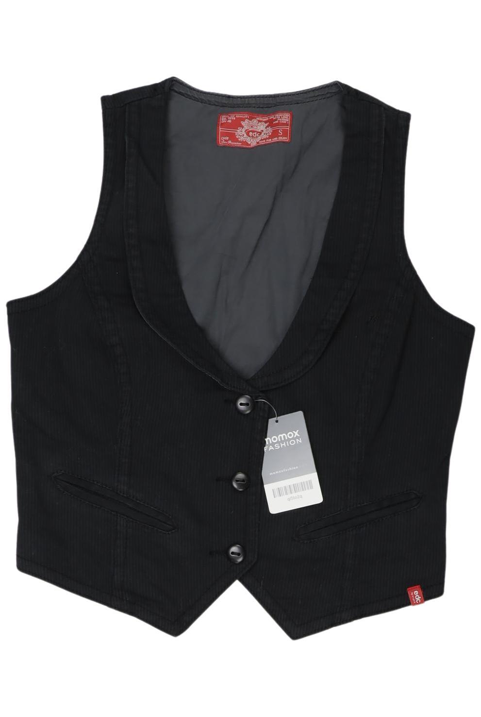

edc by Esprit Damen Weste, schwarz, Gr. 36