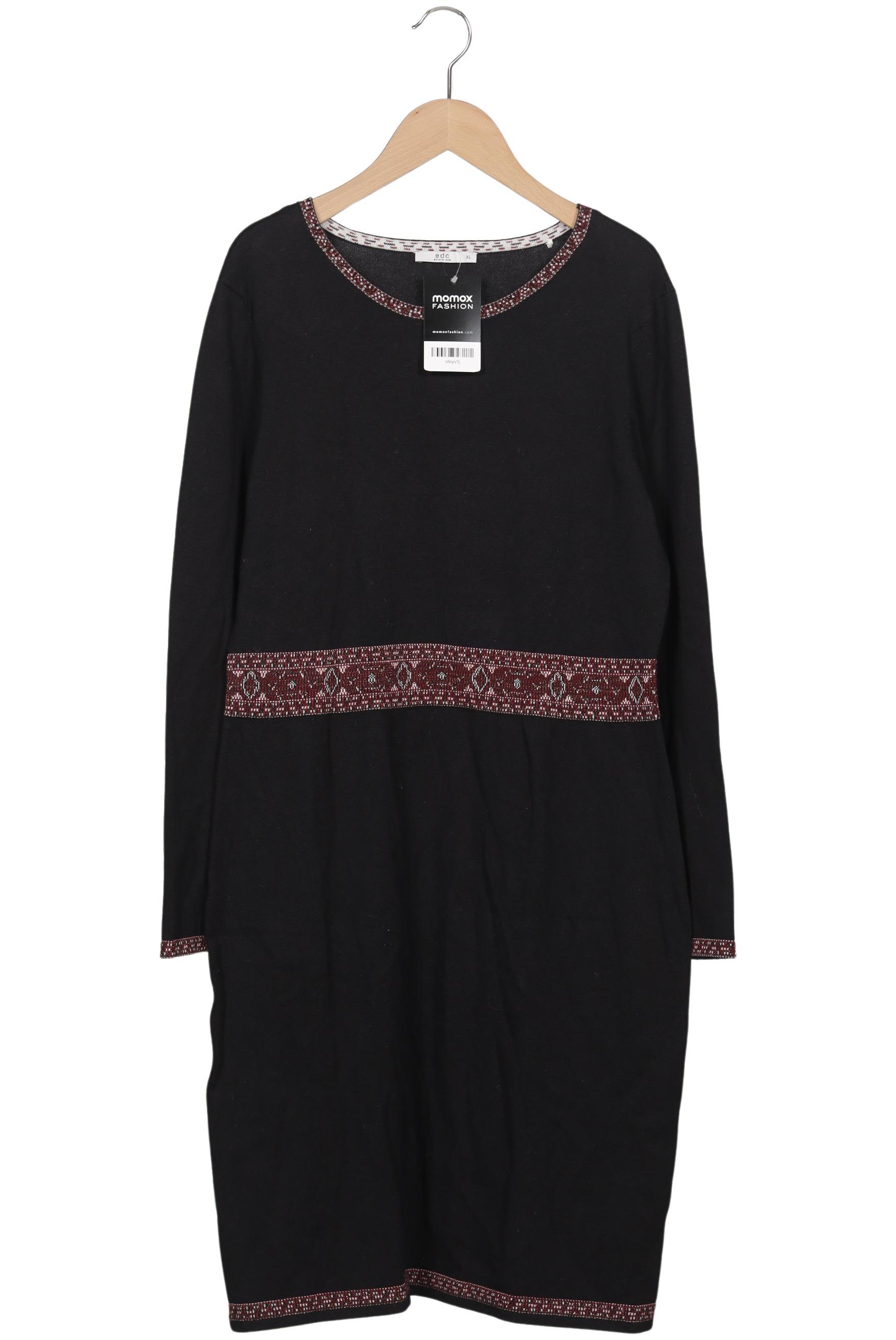 

edc by Esprit Damen Kleid, schwarz, Gr. 44