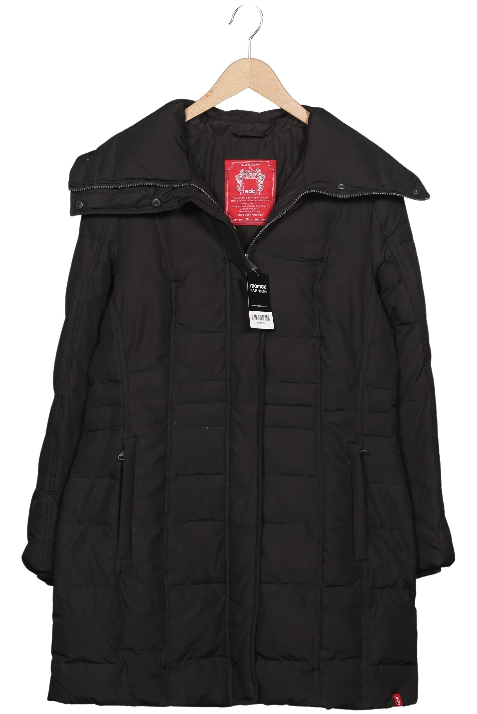 

edc by Esprit Damen Mantel, schwarz, Gr. 44