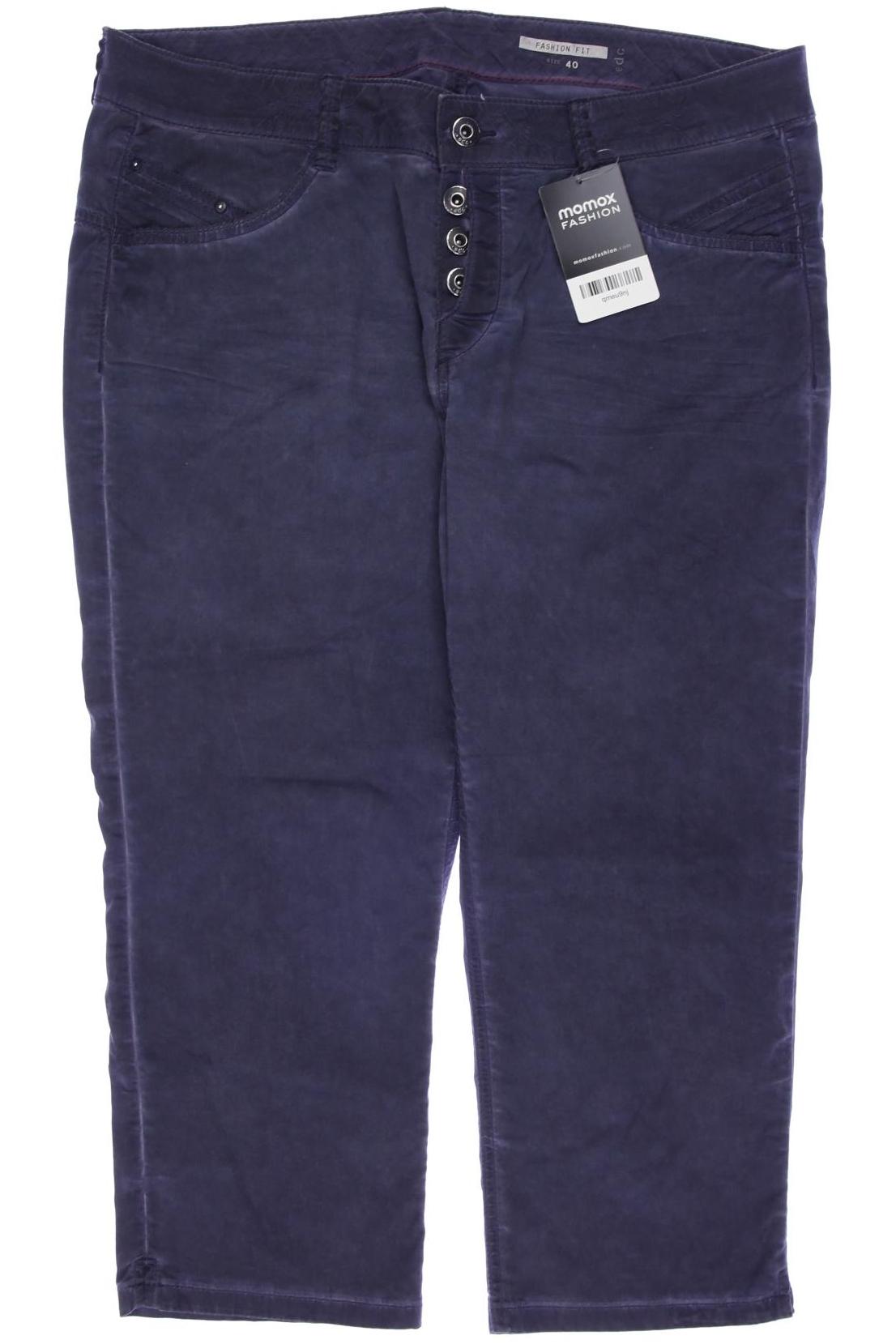 

edc by Esprit Damen Stoffhose, marineblau, Gr. 40